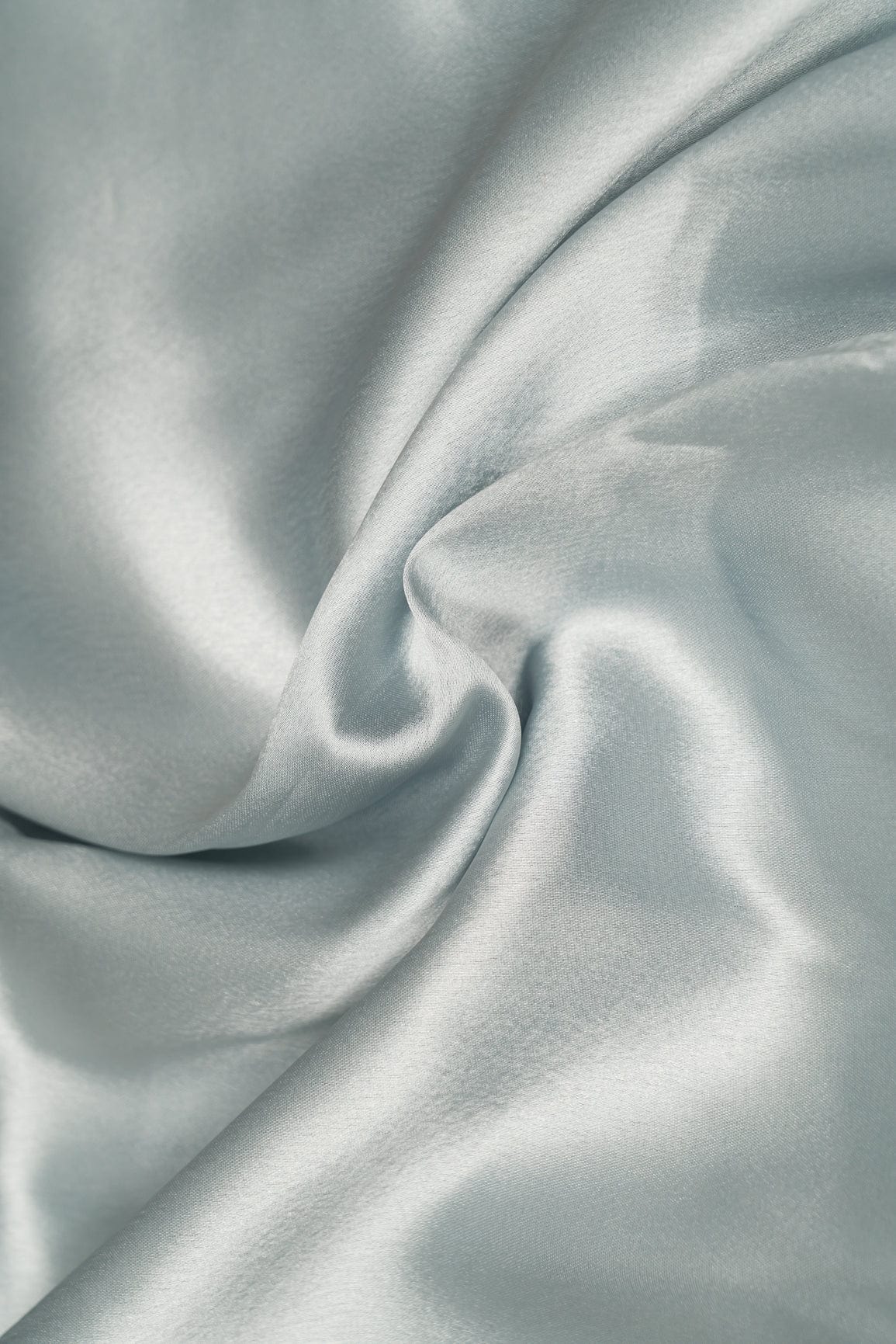 Steel Grey Dyed Satin - doeraa