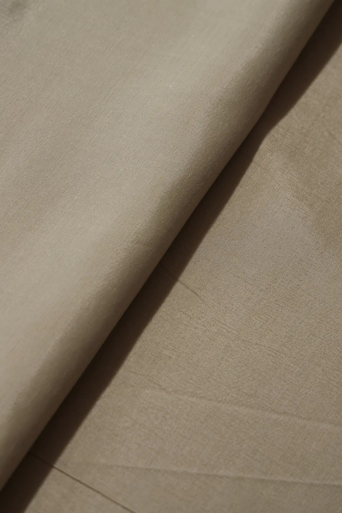 Tan Beige Dyed Santoon Fabric - doeraa