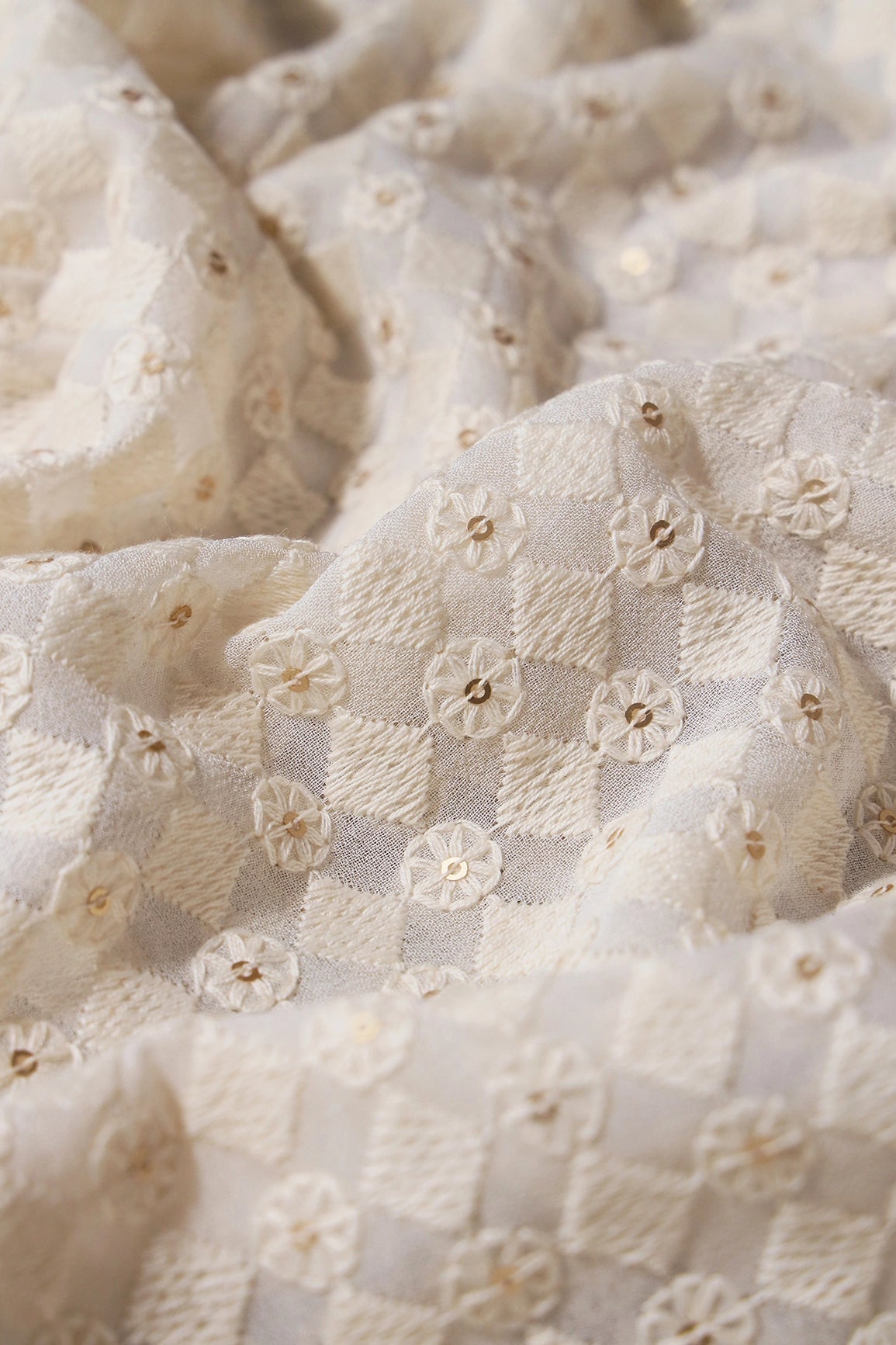 White And Pink Unstitched Lehenga Set Fabric (3 Piece) - doeraa