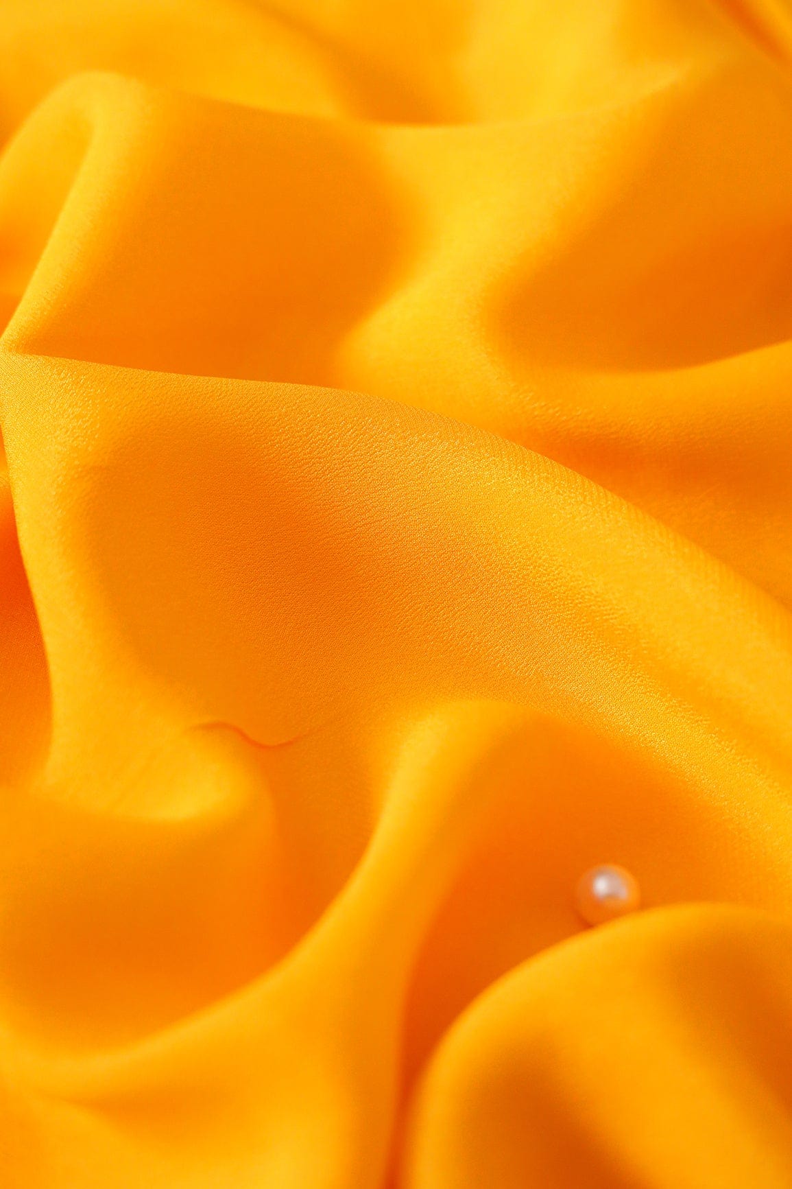 Yellow Dyed Viscose Georgette Fabric - doeraa