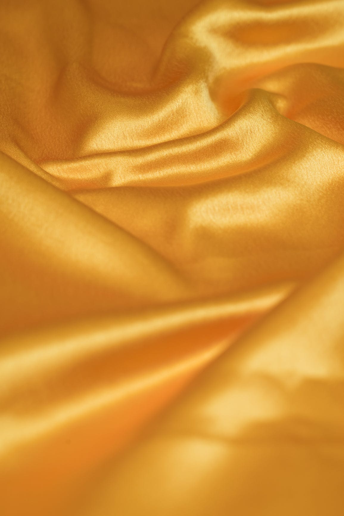 Yellow Ochre Dyed Satin - doeraa