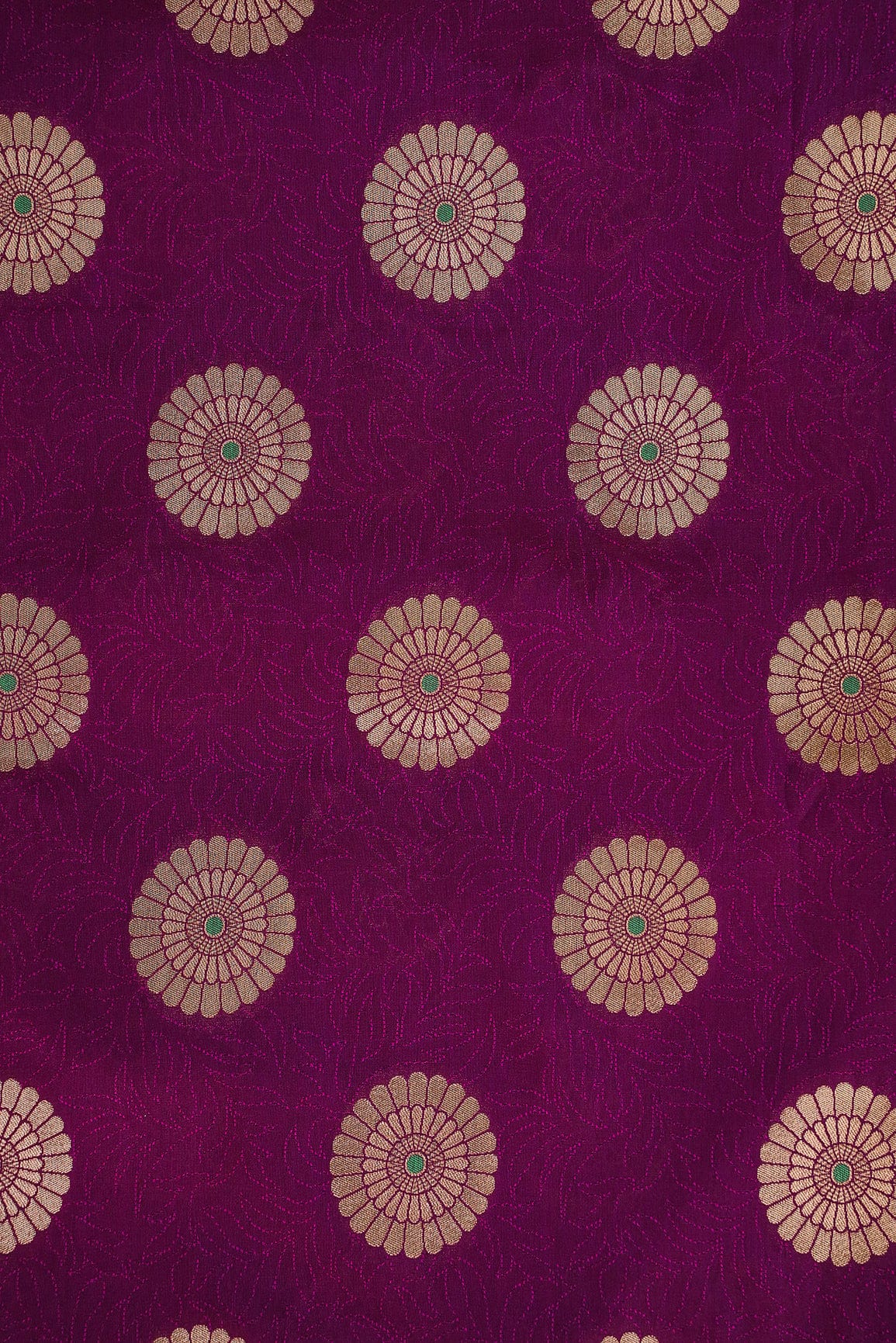 doeraa Banarasi Fabrics Purle and Gold Motif Banarasi Brocade Fabric
