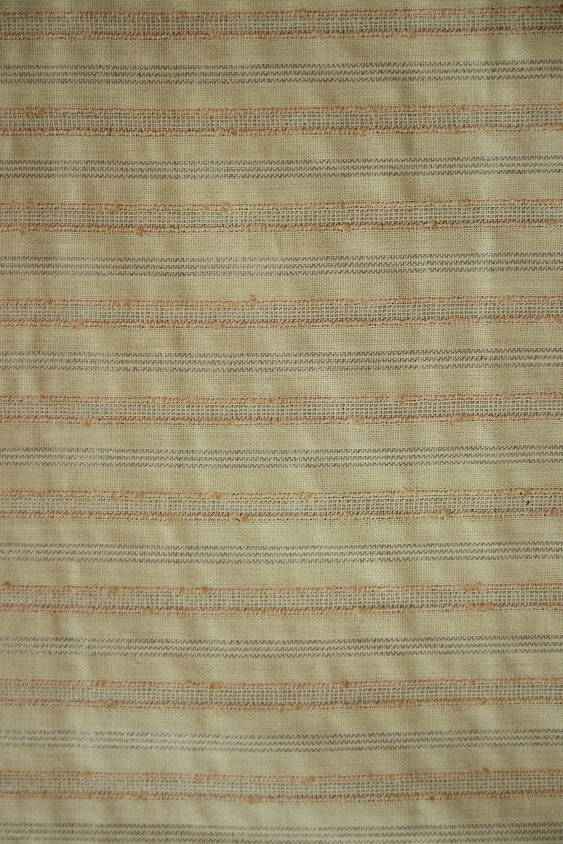 doeraa Bhagalpur Plain Stripes on Off White Bhagalpur Plain Fabric