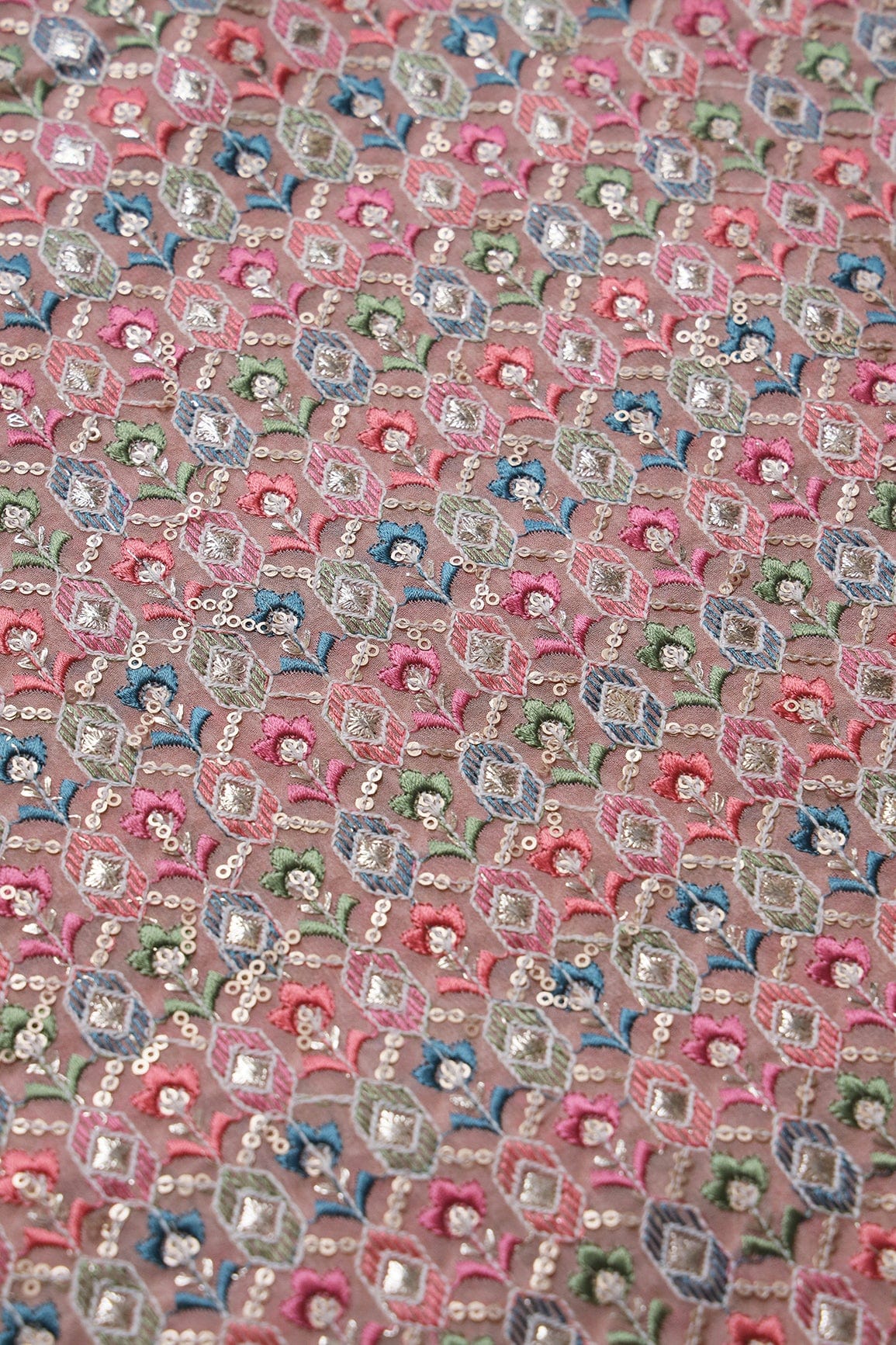 doeraa LEHENGA SET Copy of Beige And Coral Pink Unstitched Lehenga Set Fabric (3 Piece)