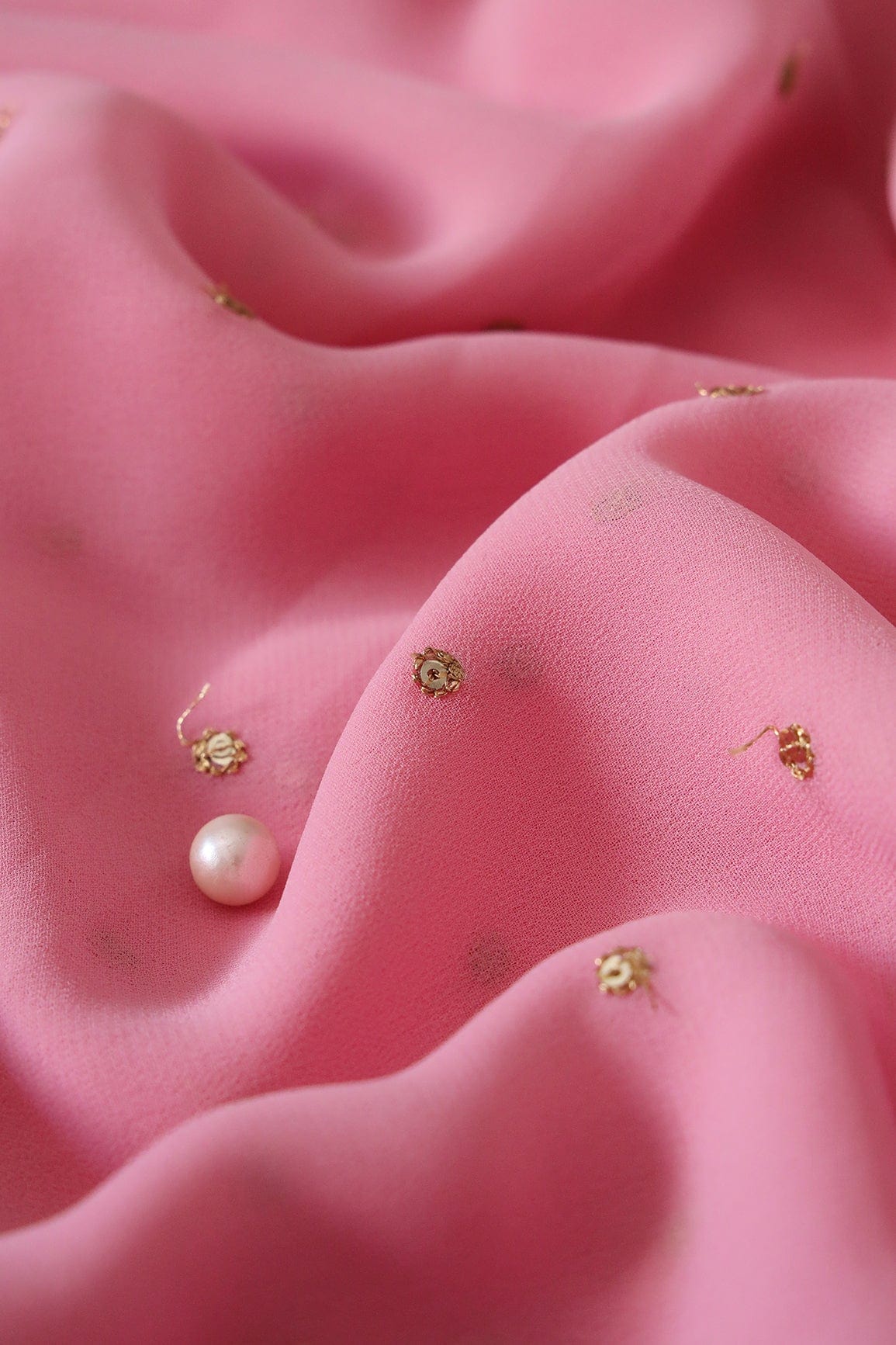 doeraa LEHENGA SET Pink And Parrot Green Unstitched Lehenga Set Fabric (3 Piece)