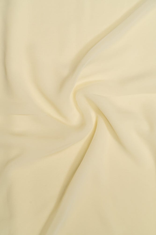 Off White Dyed Georgette Fabric - doeraa