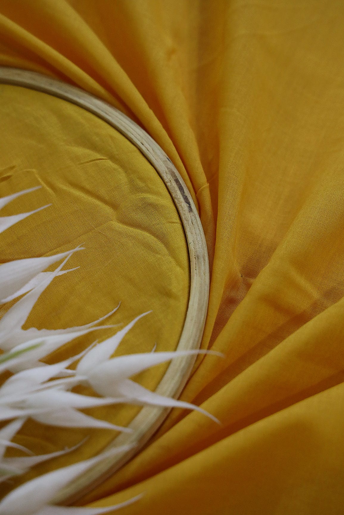doeraa Plain Dyed Fabrics Gold Lawn Cotton Fabric