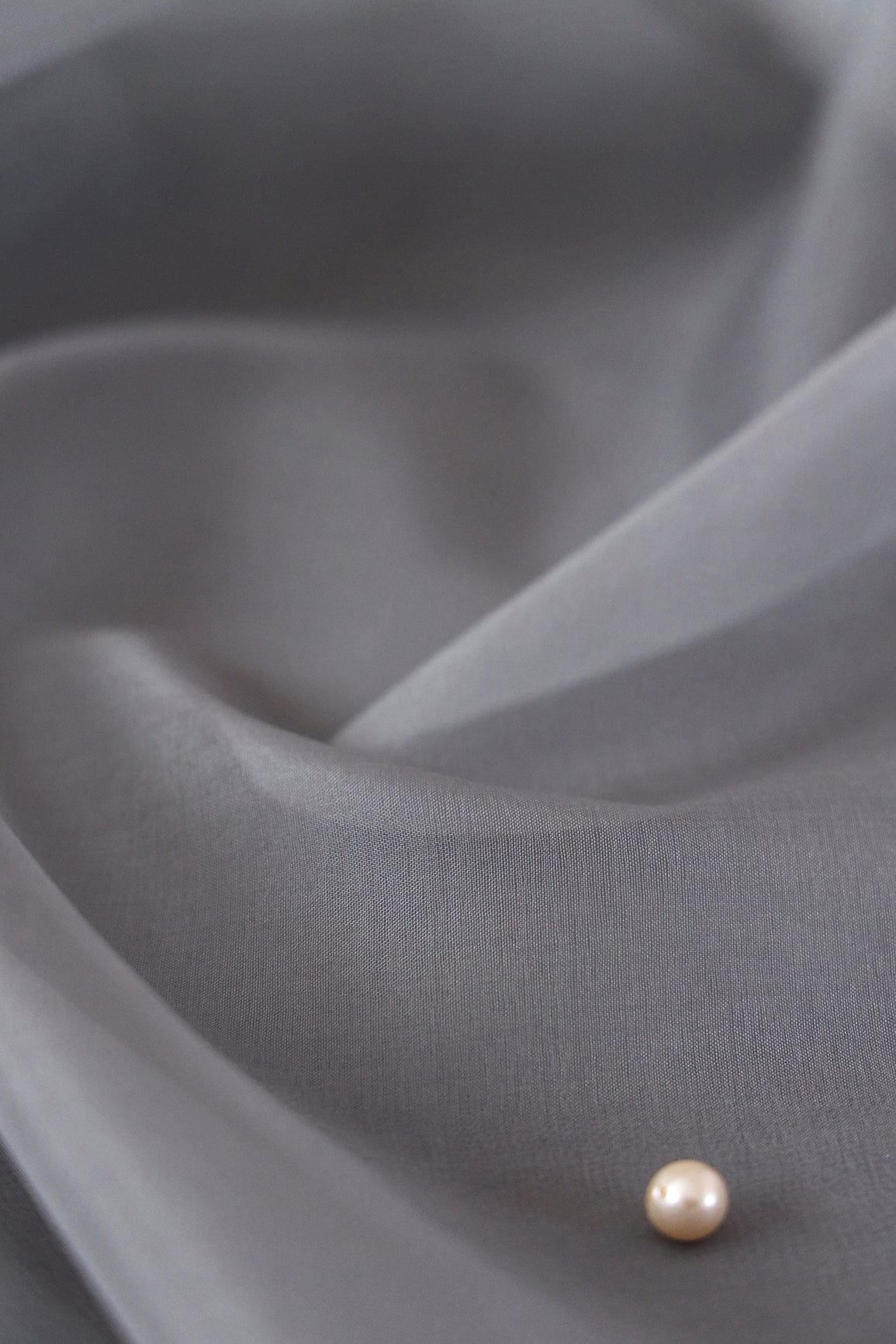 doeraa Plain Dyed Fabrics Grey Dyed Organza Fabric