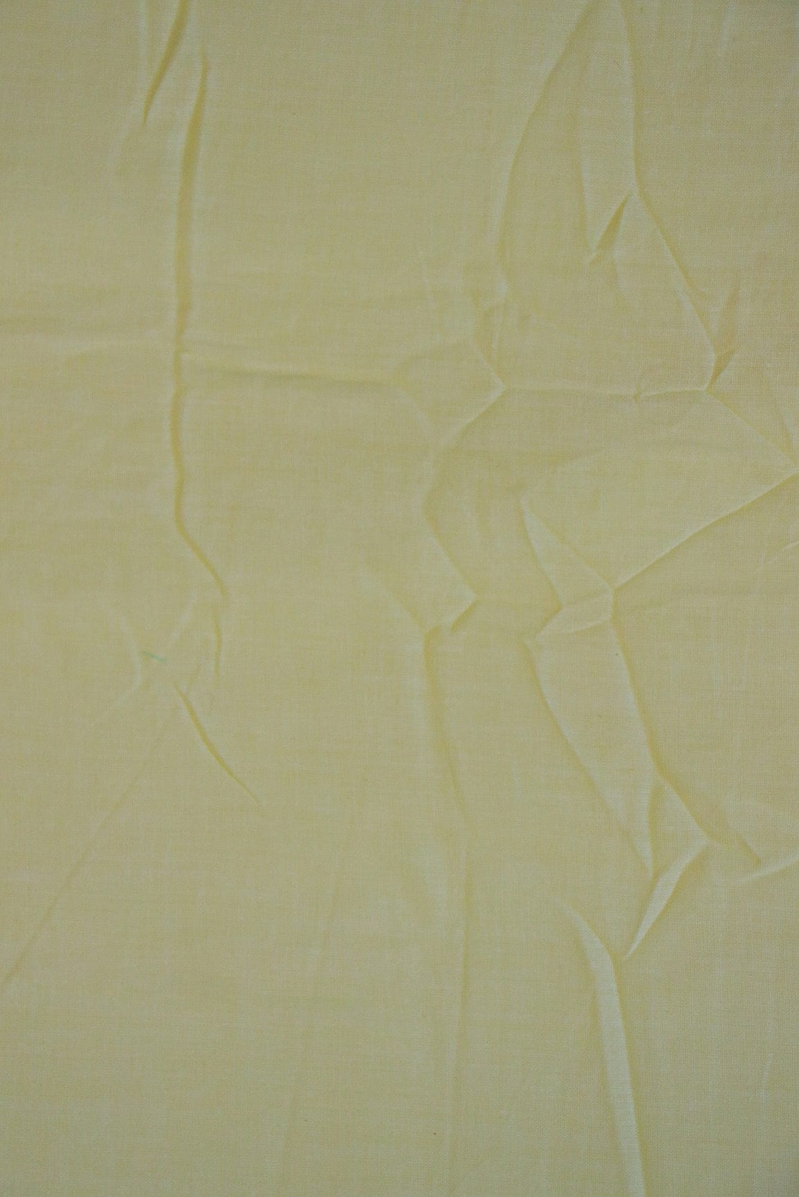 doeraa Plain Dyed Fabrics Light Lemon Lawn Cotton Fabric