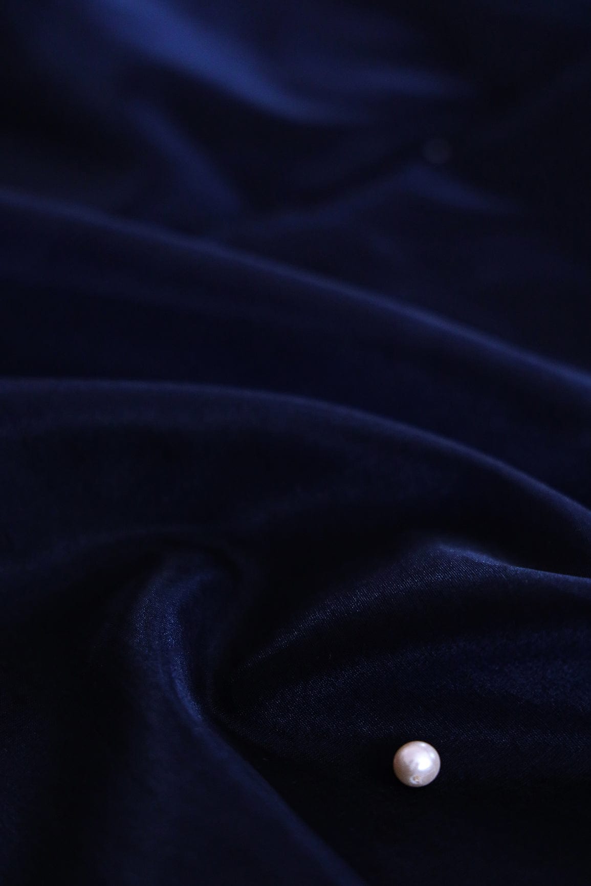 doeraa Plain Dyed Fabrics Navy Blue Dyed Organza Fabric