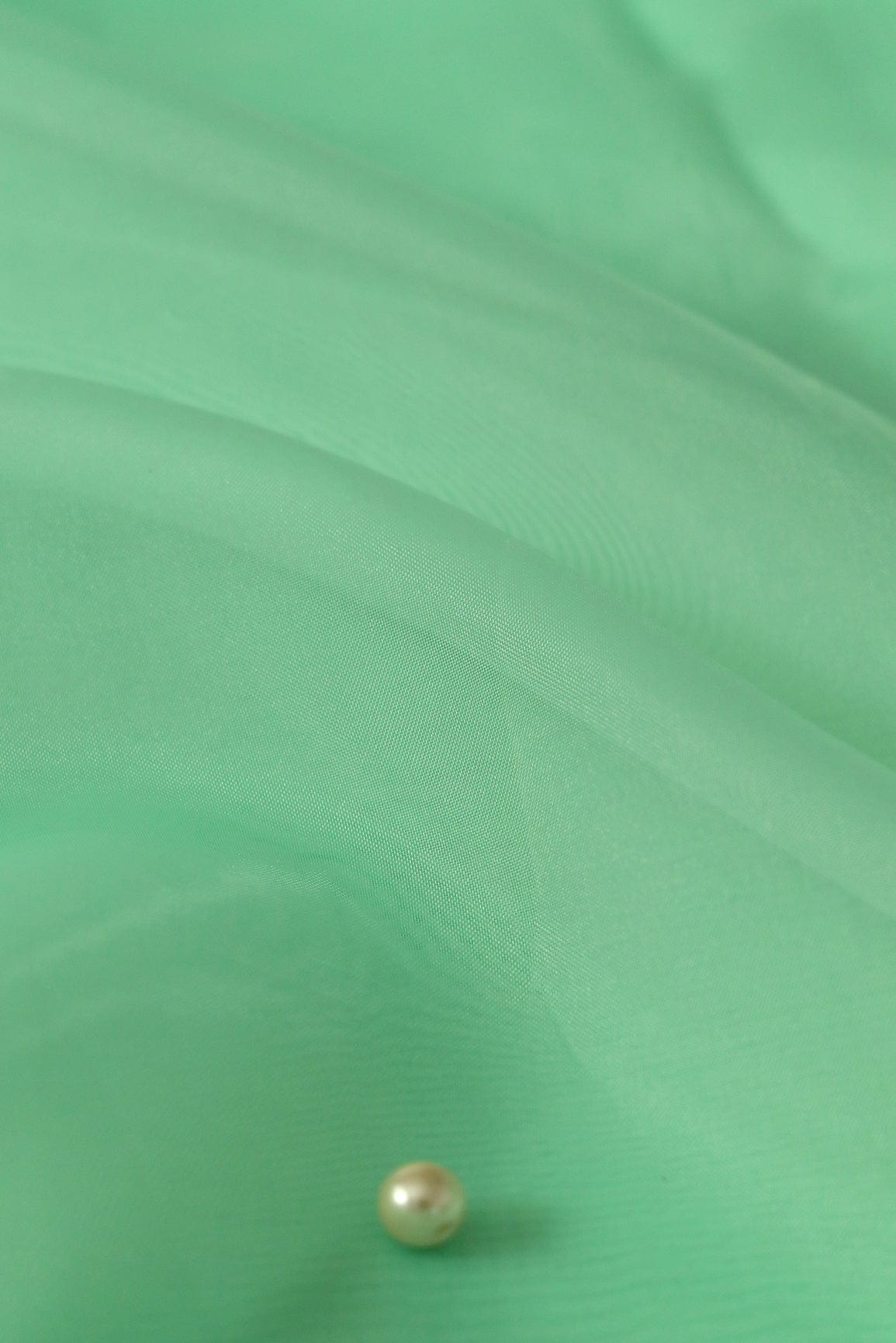 doeraa Plain Dyed Fabrics Sea Green Dyed Tissue Fabric