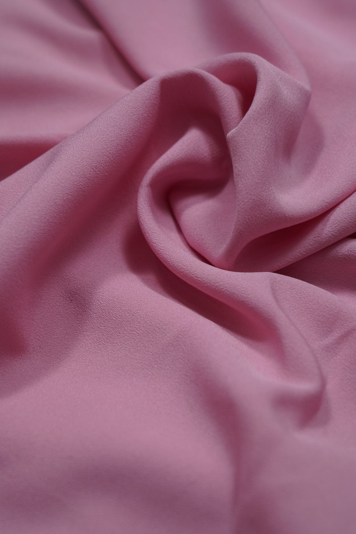 doeraa Plain Fabrics Baby Pink Dyed Crepe Fabric
