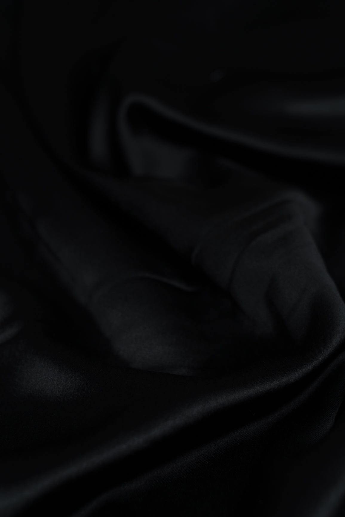 doeraa Plain Fabrics Black Dyed Satin