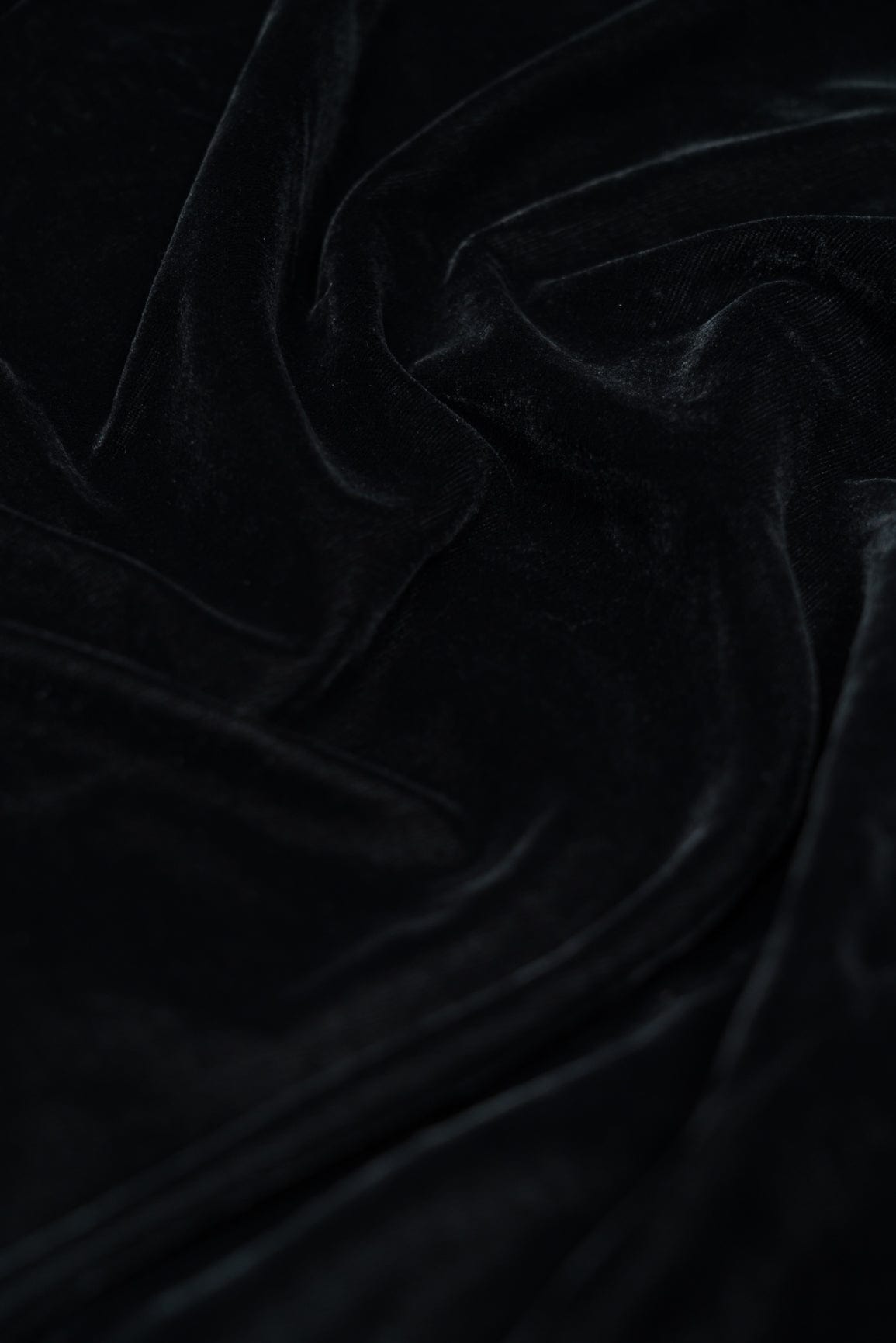 doeraa Plain Fabrics Black Micro Velvet 9000