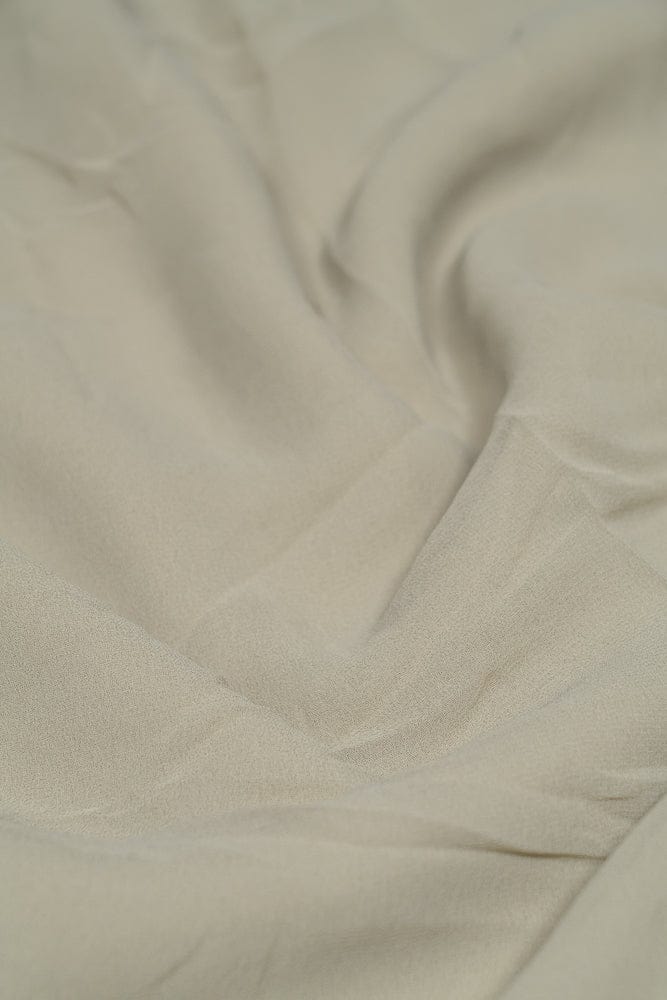 doeraa Plain Fabrics Cement Grey Dyed Georgette Fabric