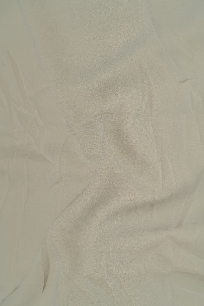 doeraa Plain Fabrics Cement Grey Dyed Georgette Fabric