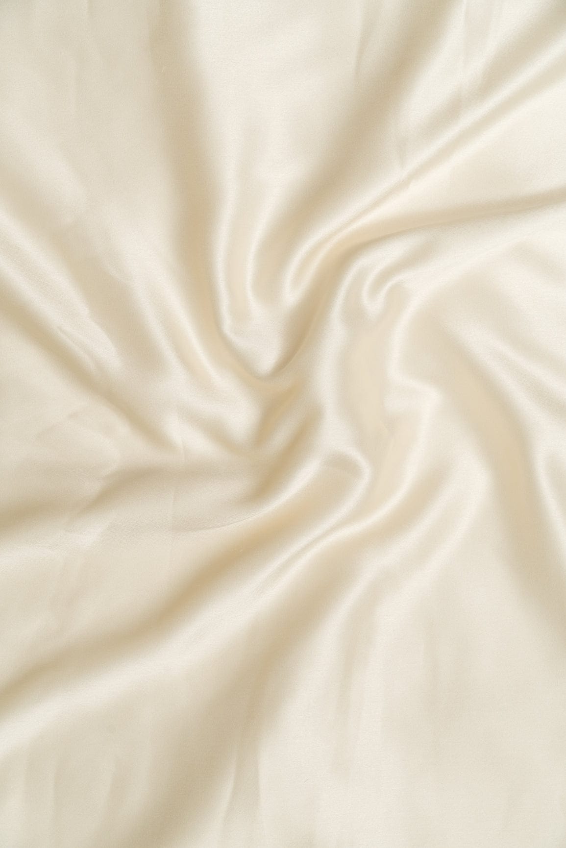 doeraa Plain Fabrics Cream Dyed Satin