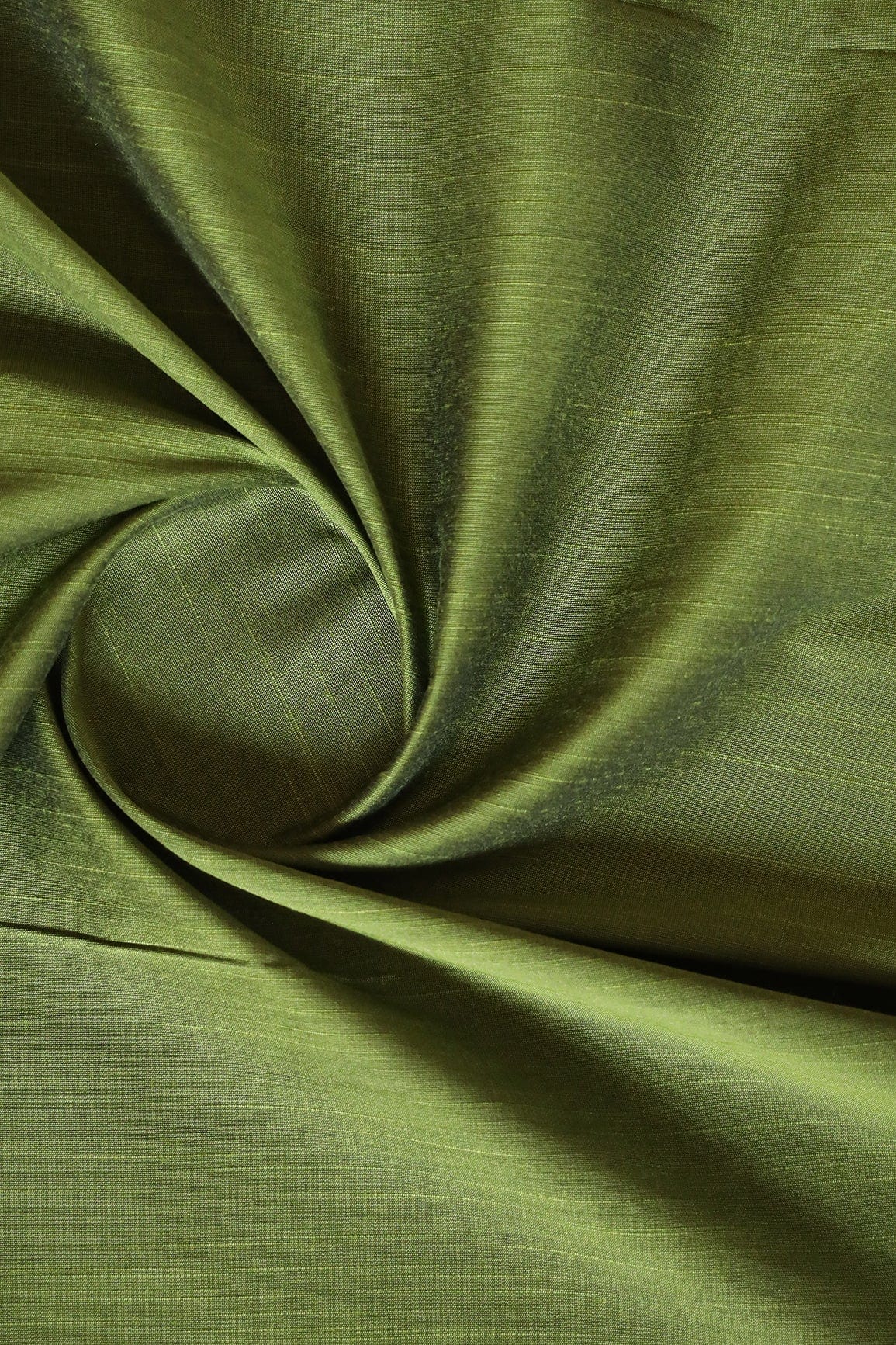 doeraa Plain Fabrics Dark Olive Raw Silk Fabric
