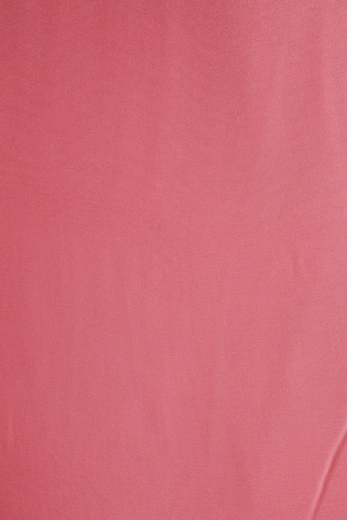 doeraa Plain Fabrics Dusty Pink Dyed Georgette Satin Fabric