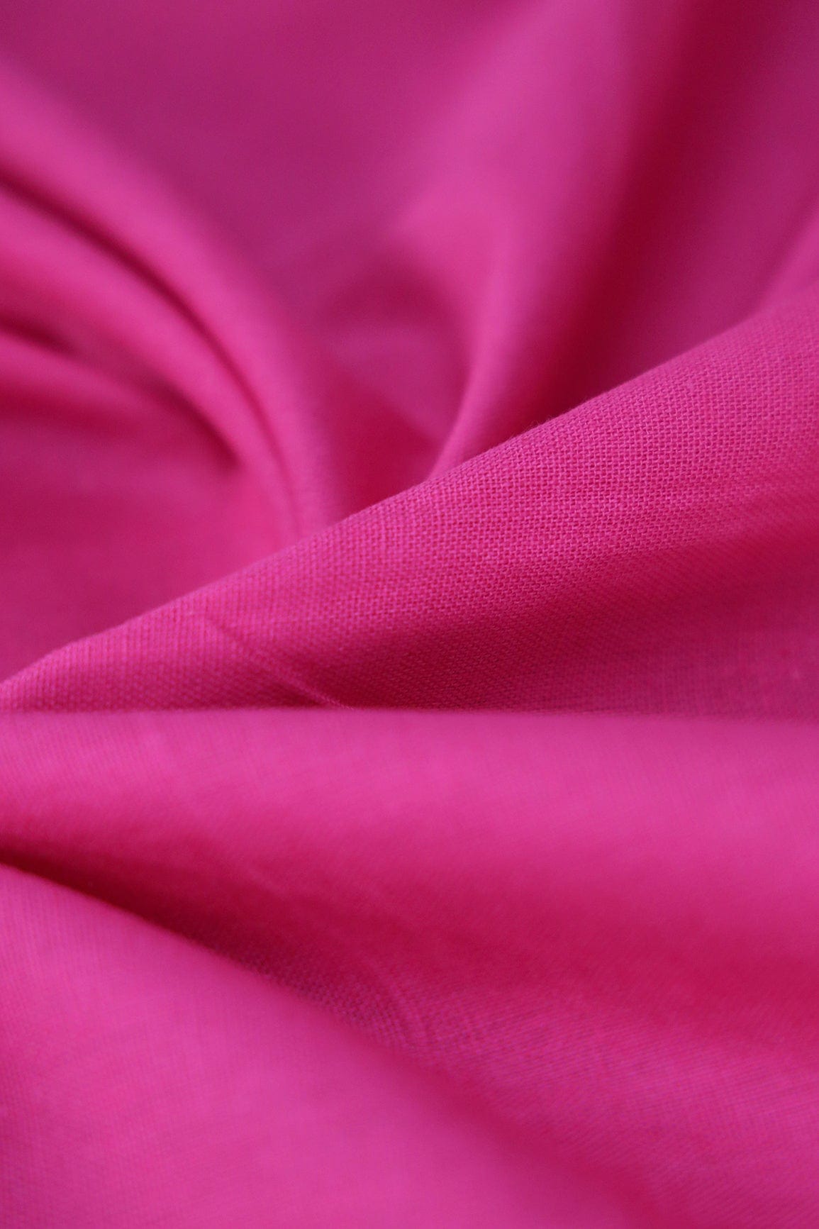 doeraa Plain Fabrics Fuchsia Dyed Flex Cotton Fabric