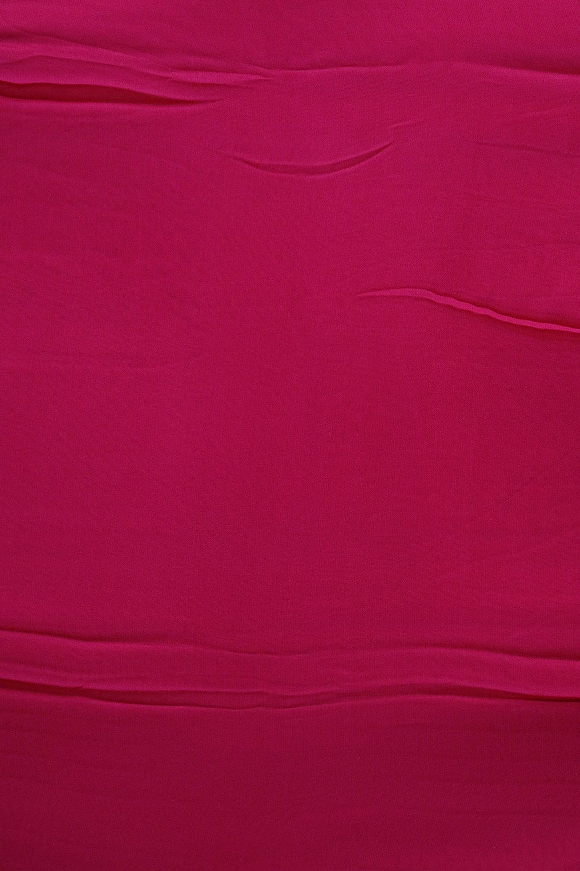 doeraa Plain Fabrics Fuchsia Dyed Viscose Georgette Fabric