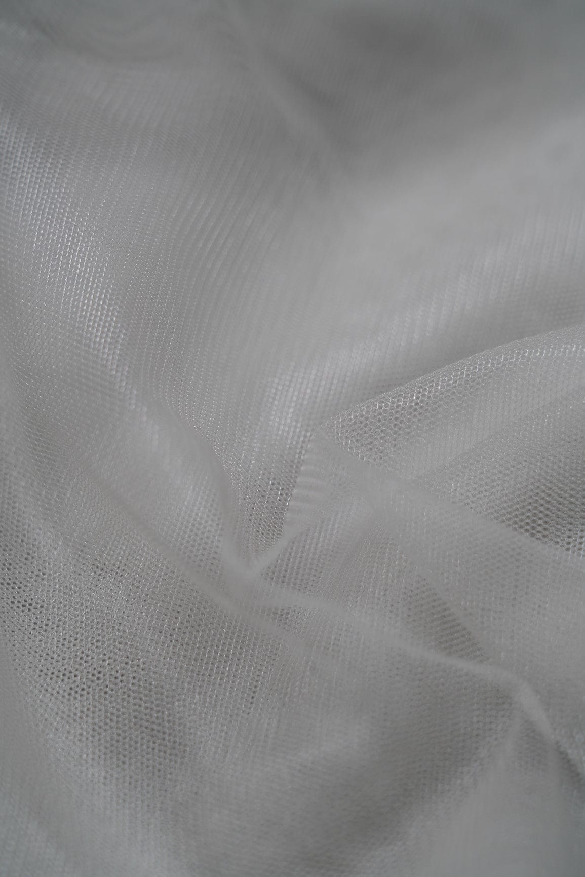 doeraa Plain Fabrics Grey Dyed Soft Net