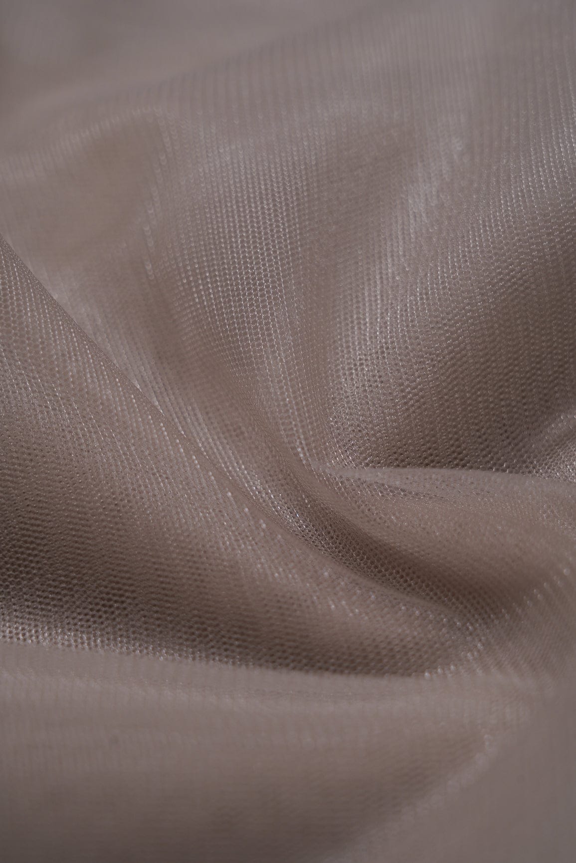 doeraa Plain Fabrics Light Brown Dyed Soft Net