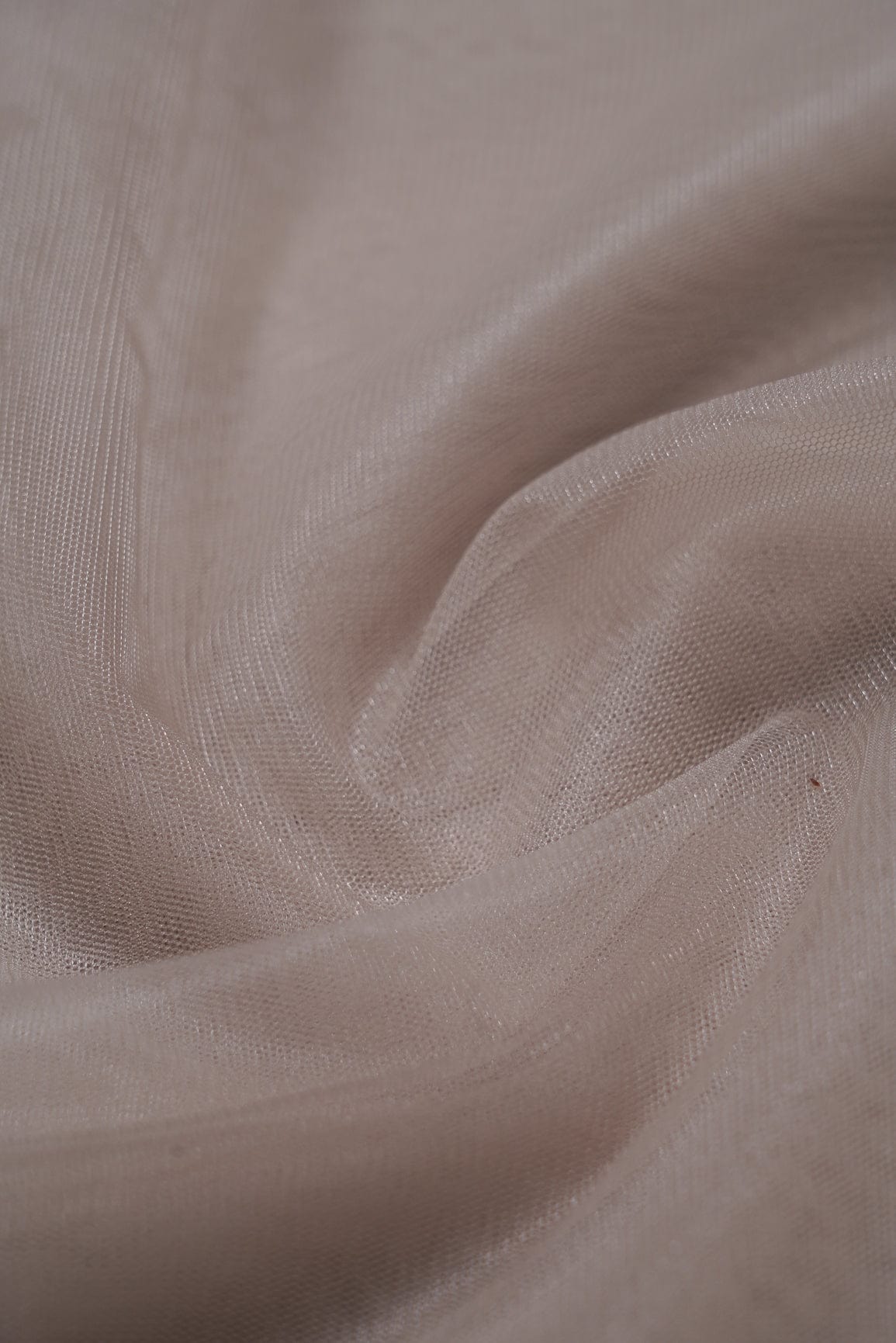doeraa Plain Fabrics Light Brown Dyed Soft Net