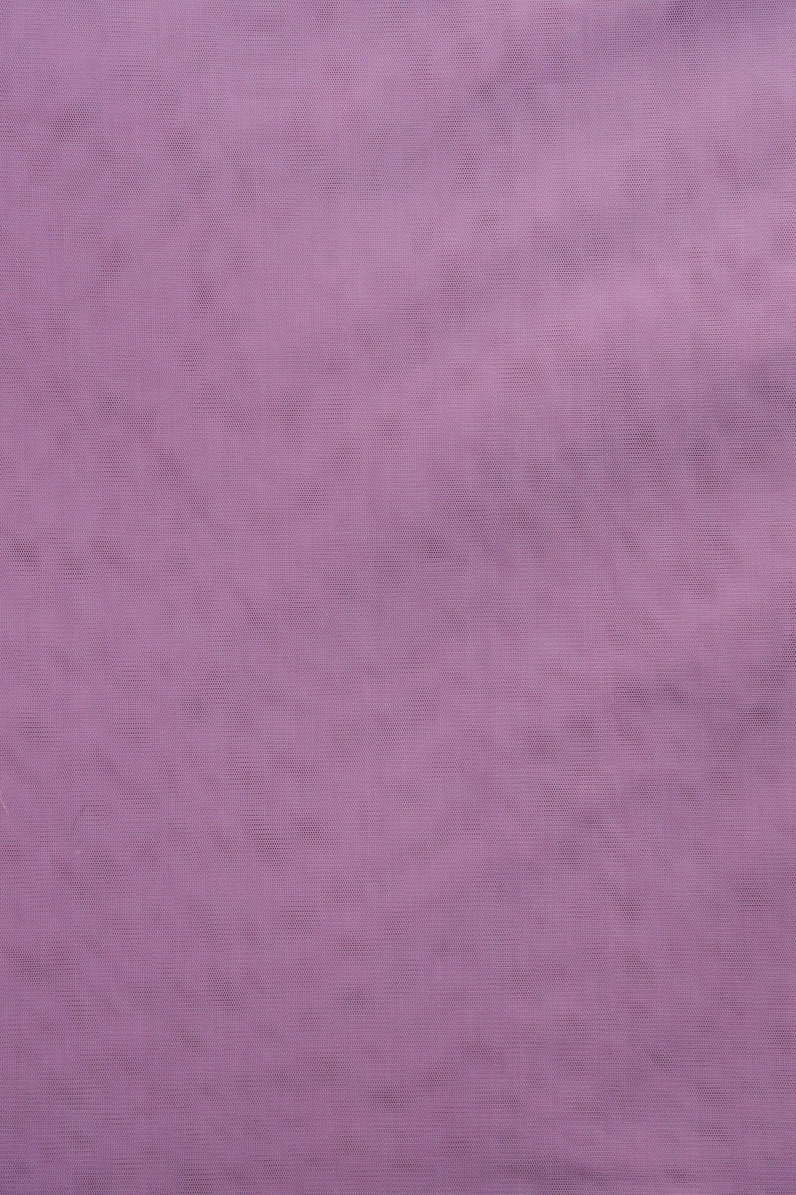 doeraa Plain Fabrics Lilac Purple Dyed Soft Net