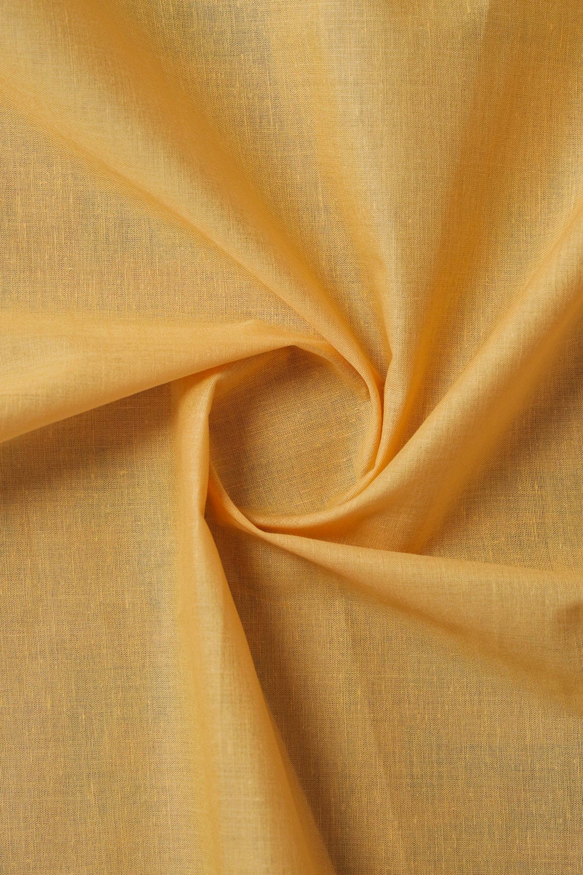doeraa Plain Fabrics Mango Yellow Dyed Pure Cotton Fabric