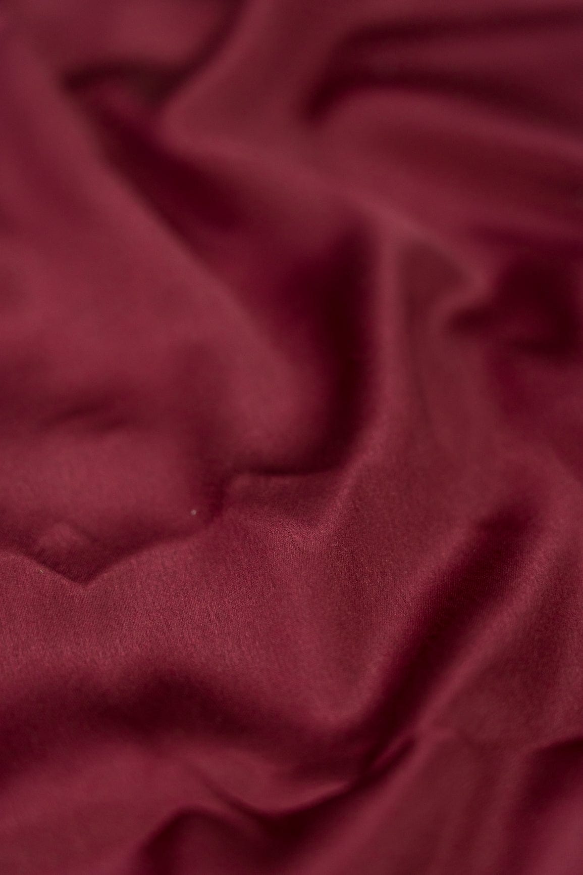 doeraa Plain Fabrics Maroon Dyed Satin