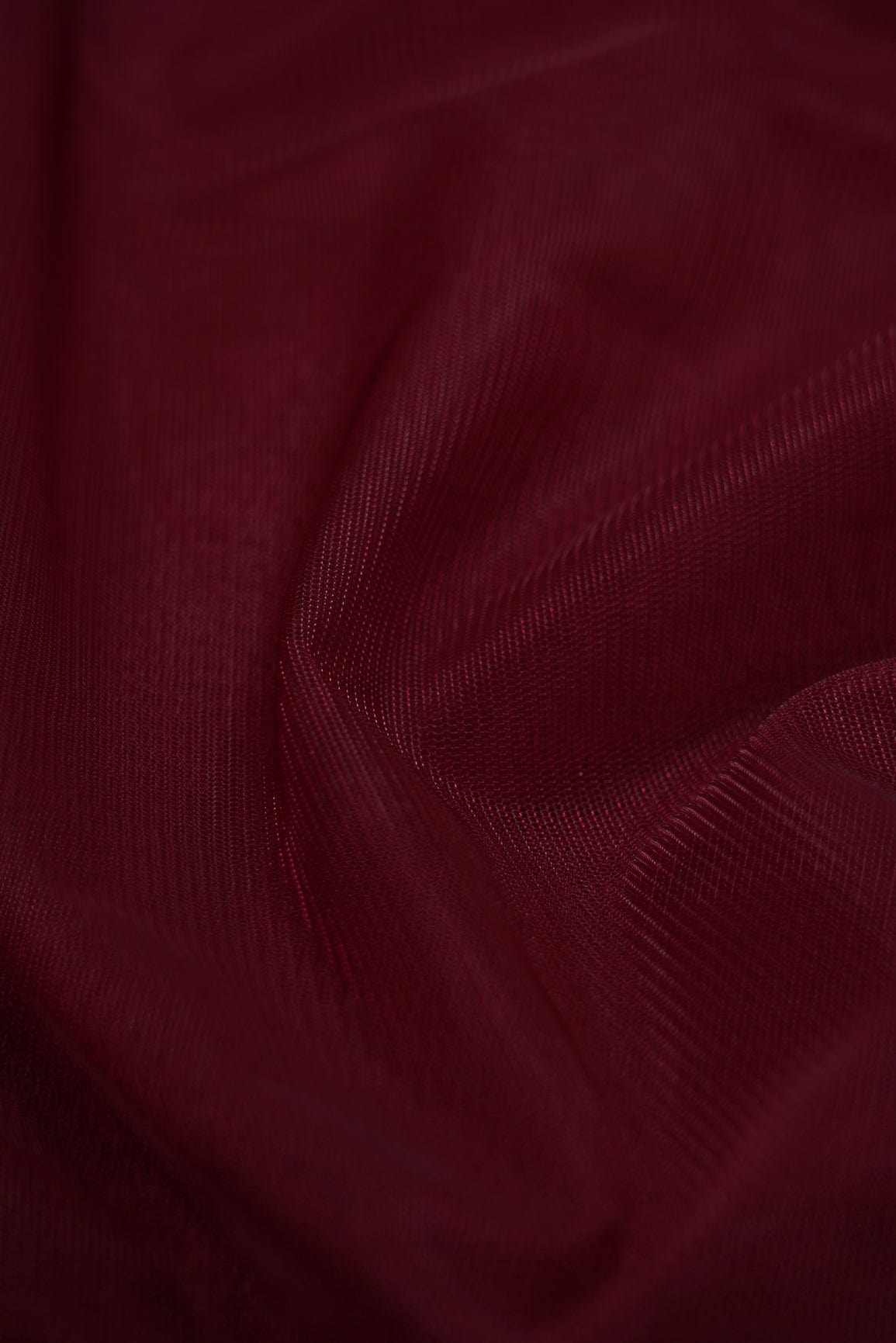 doeraa Plain Fabrics Maroon Dyed Soft Net