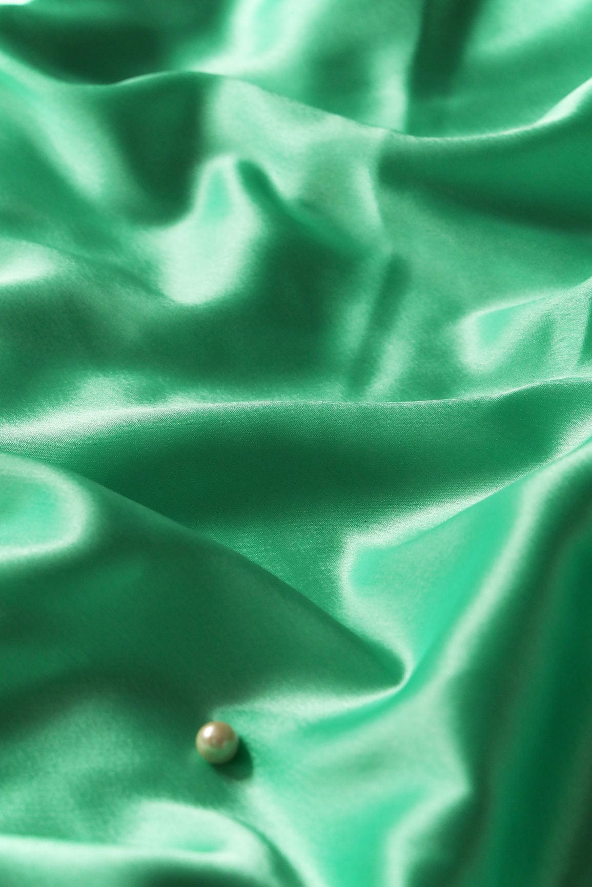 doeraa Plain Fabrics Mint Green Dyed Satin