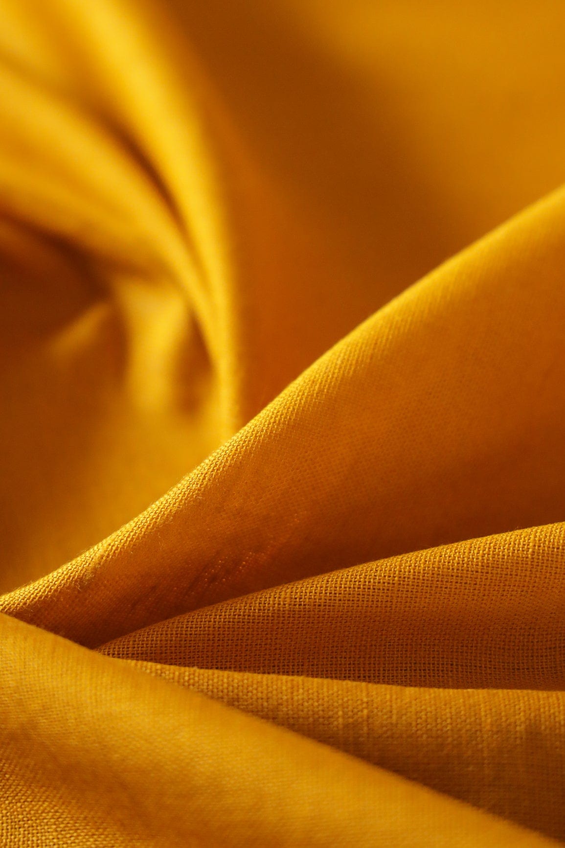 doeraa Plain Fabrics Mustard Dyed Flex Cotton Fabric