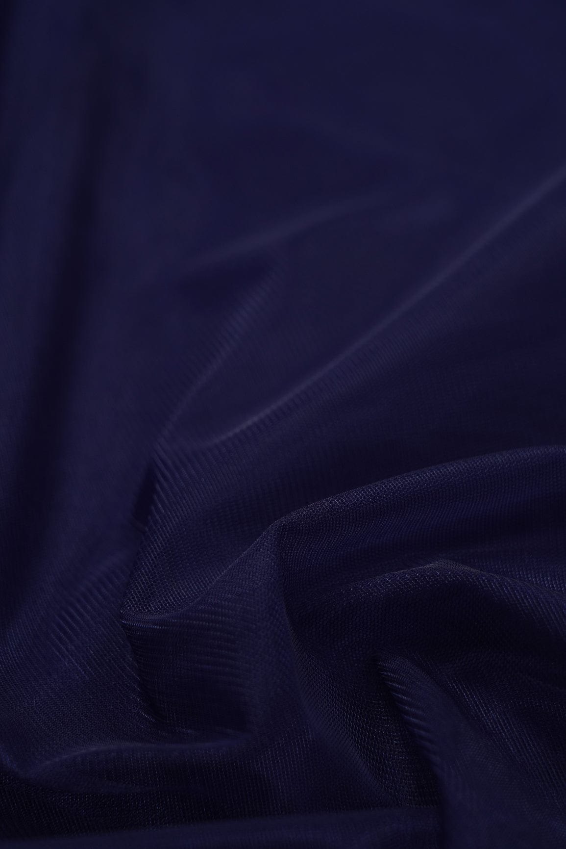 doeraa Plain Fabrics Navy Blue Dyed Soft Net