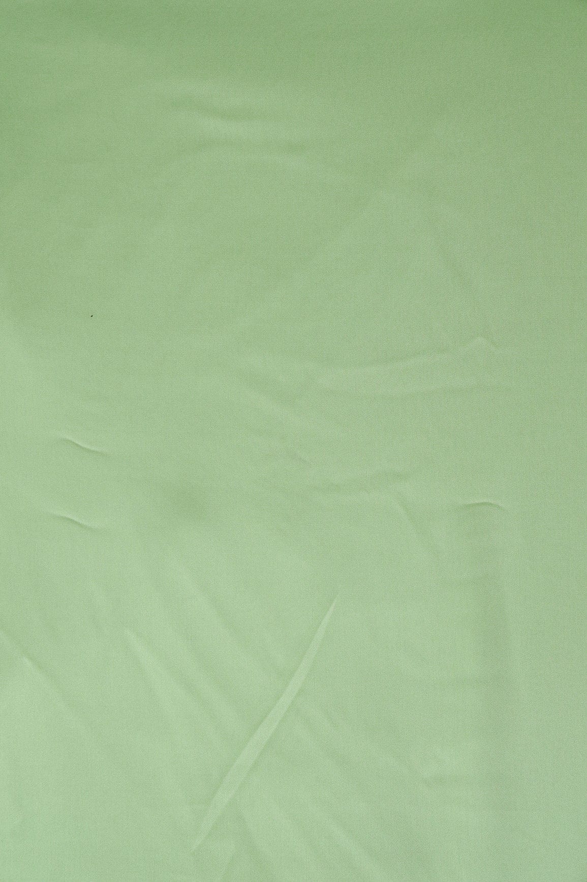 doeraa Plain Fabrics Olive Dyed Georgette Satin Fabric