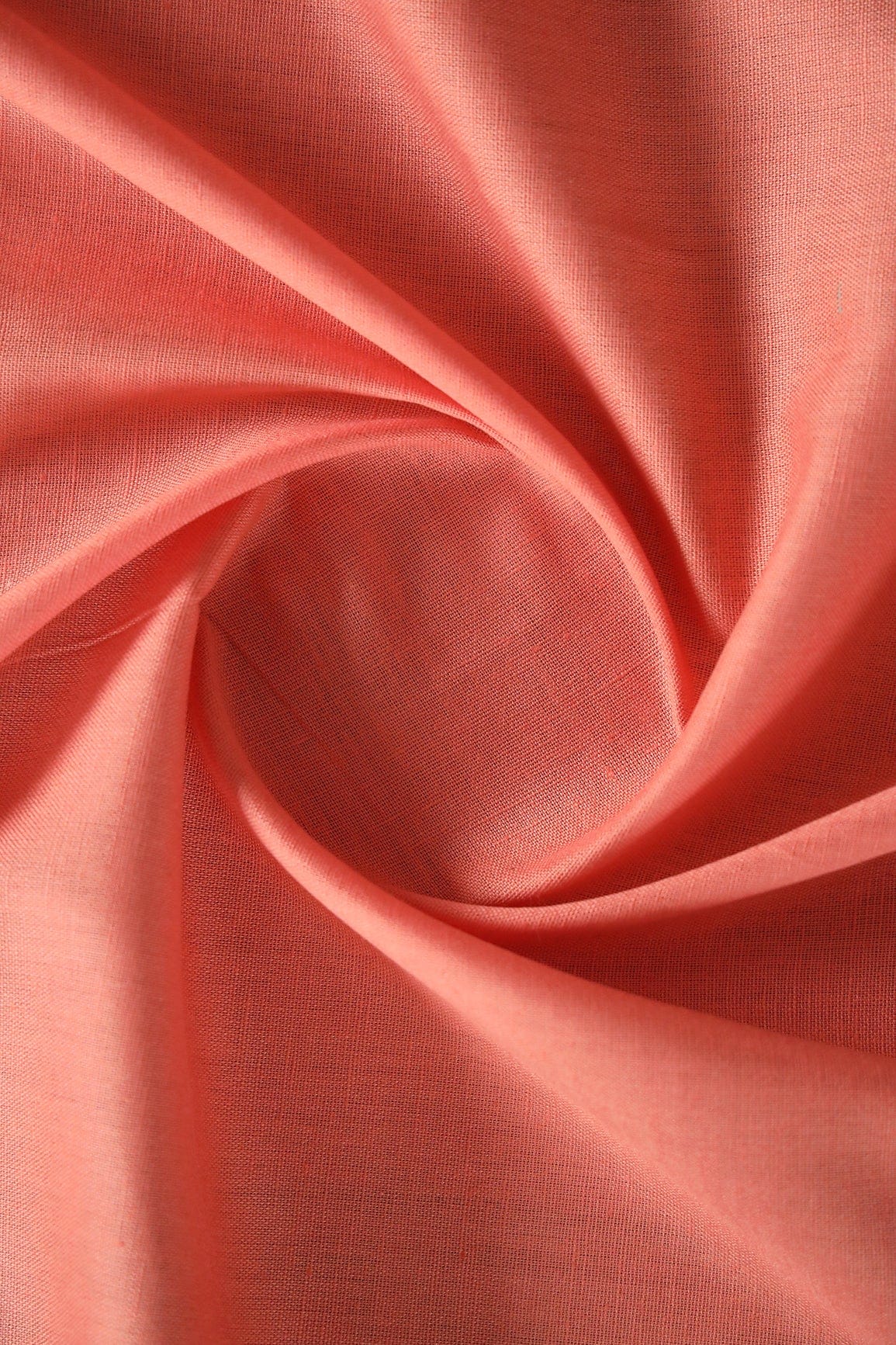 doeraa Plain Fabrics Peach Dyed Flex Cotton Fabric