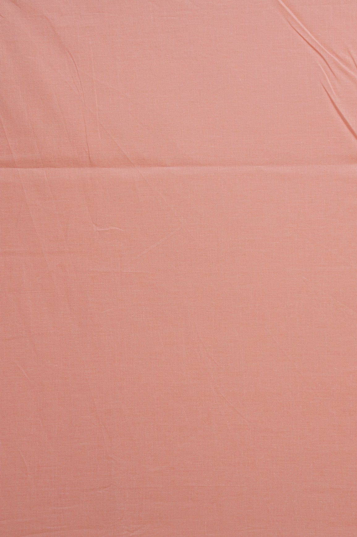 doeraa Plain Fabrics Peach Dyed Pure Cotton Fabric