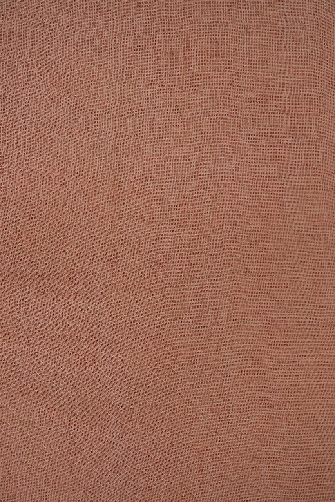 doeraa Plain Fabrics Peach Linen by Cotton Fabric