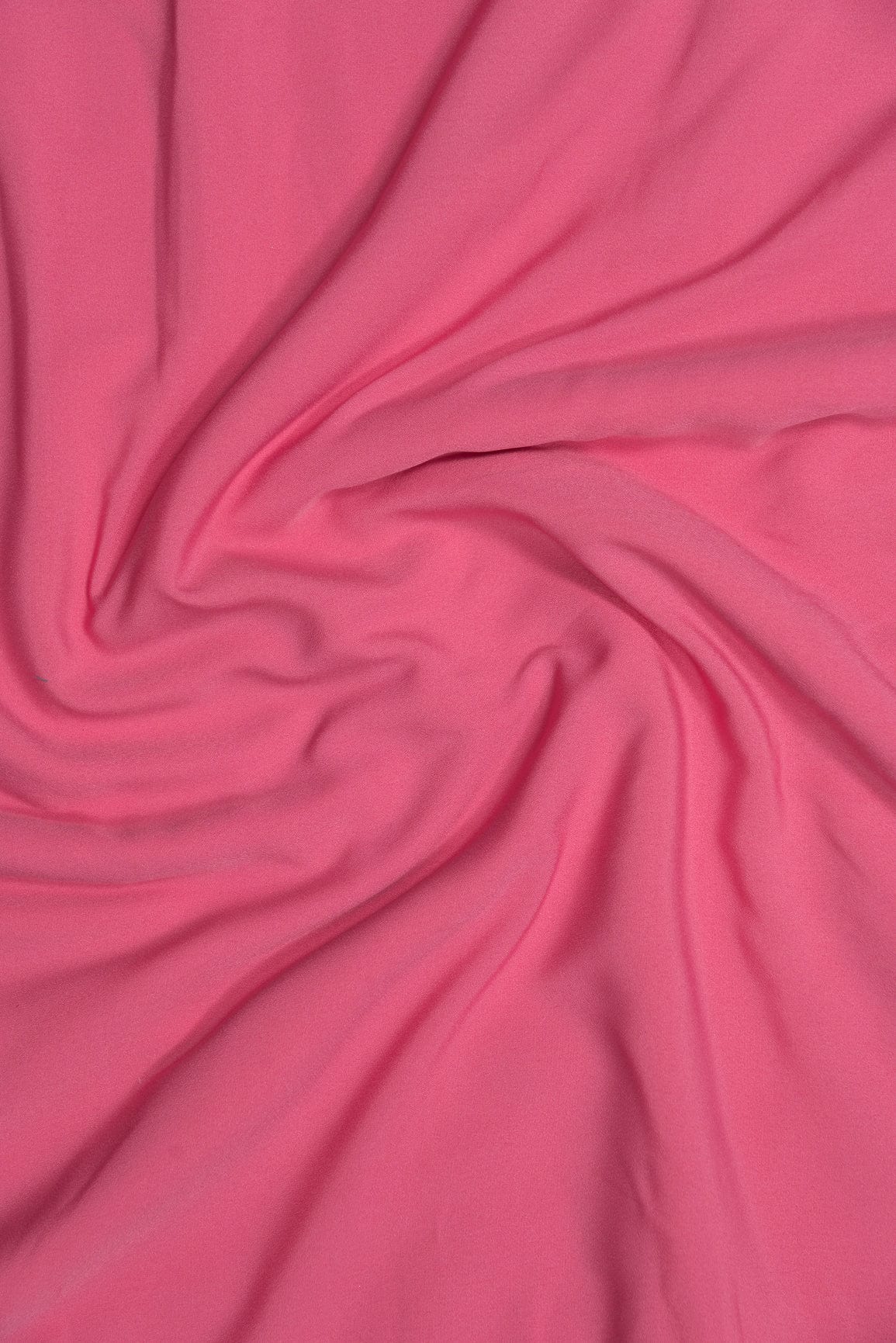 doeraa Plain Fabrics Pink Dyed Crepe Fabric