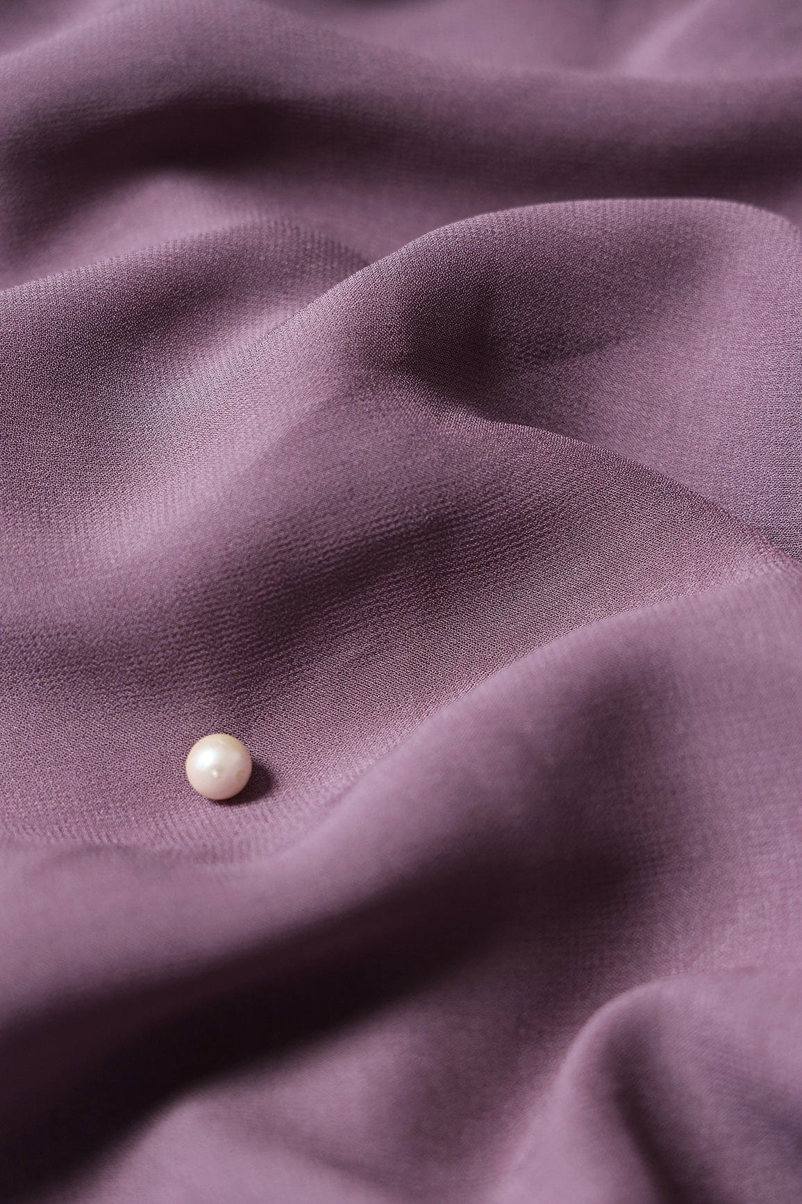 doeraa Plain Fabrics Purple Dyed Viscose Georgette Fabric