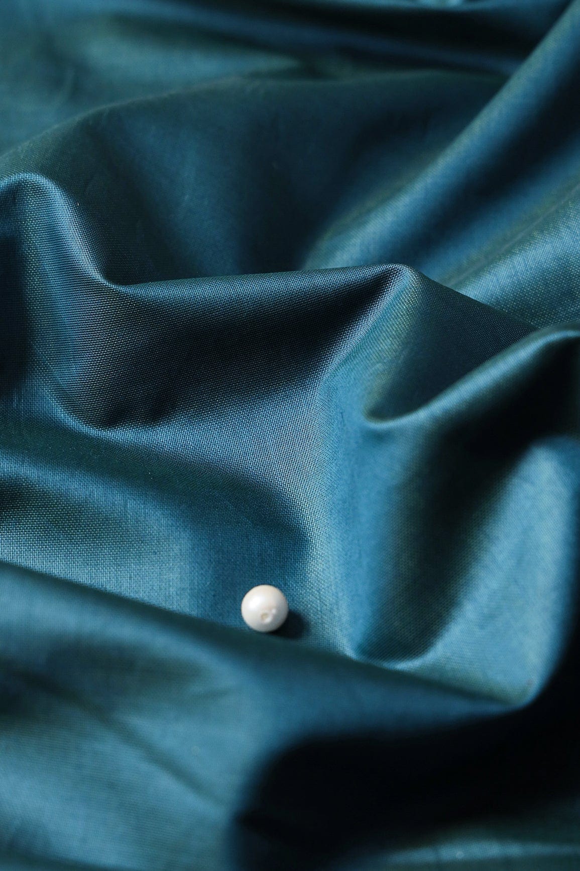 doeraa Plain Fabrics Rama Dyed Viscose Chanderi Silk Fabric