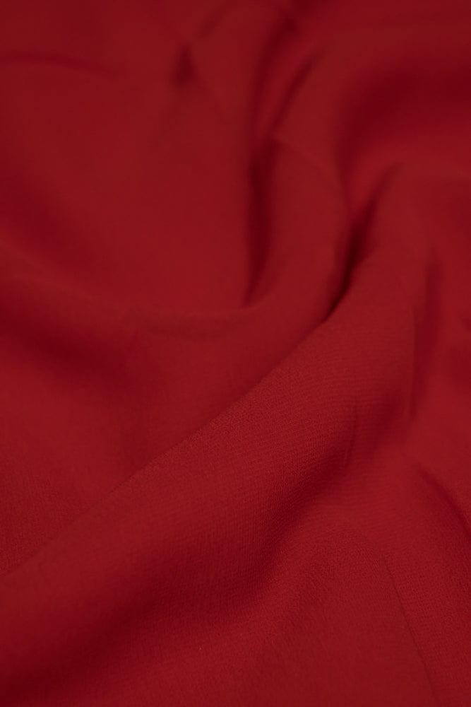 doeraa Plain Fabrics Red Dyed Georgette Fabric