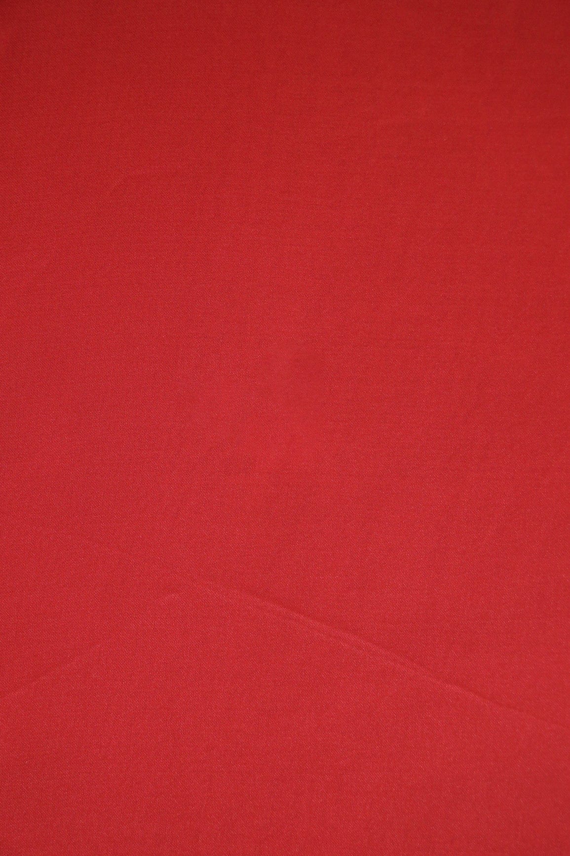 doeraa Plain Fabrics Red Dyed Georgette Satin Fabric