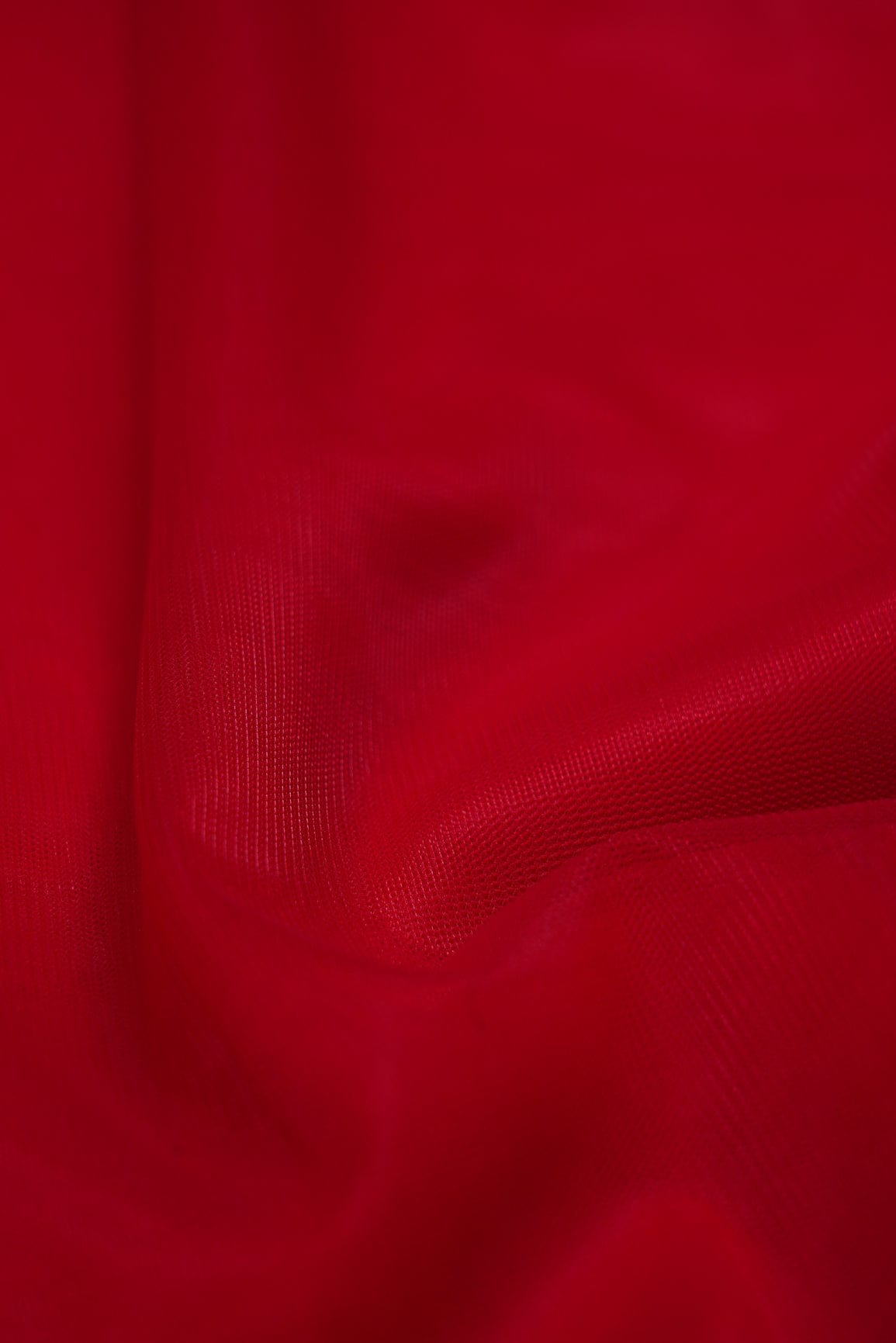 doeraa Plain Fabrics Red Dyed Soft Net