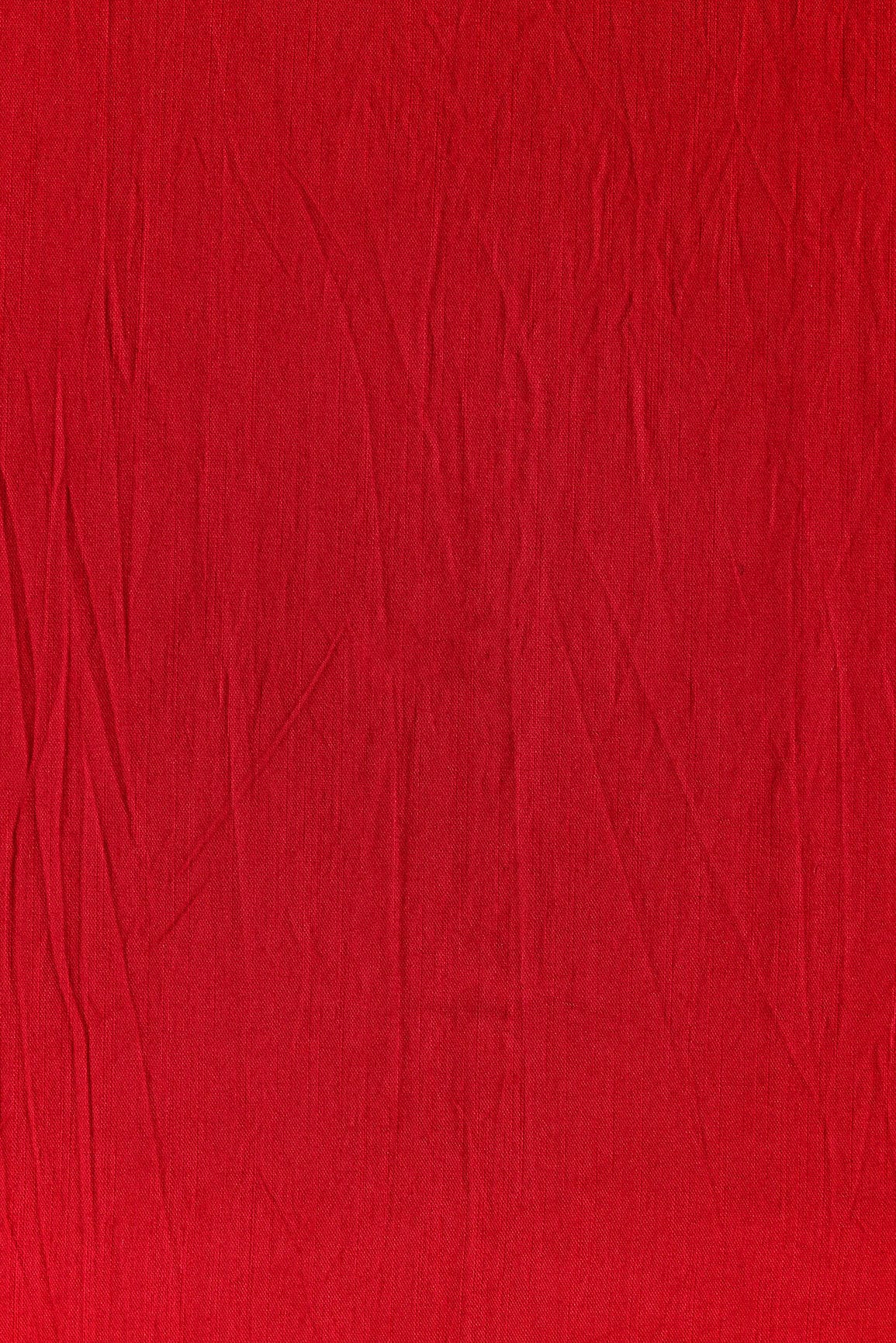 doeraa Plain Fabrics Red Raw Silk Fabric