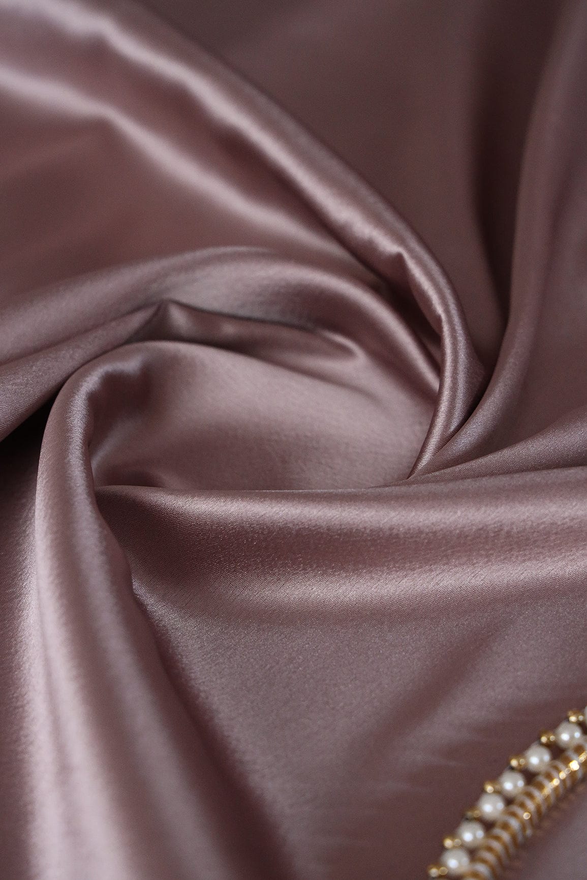 doeraa Plain Fabrics Rosey Mauve Dyed Satin
