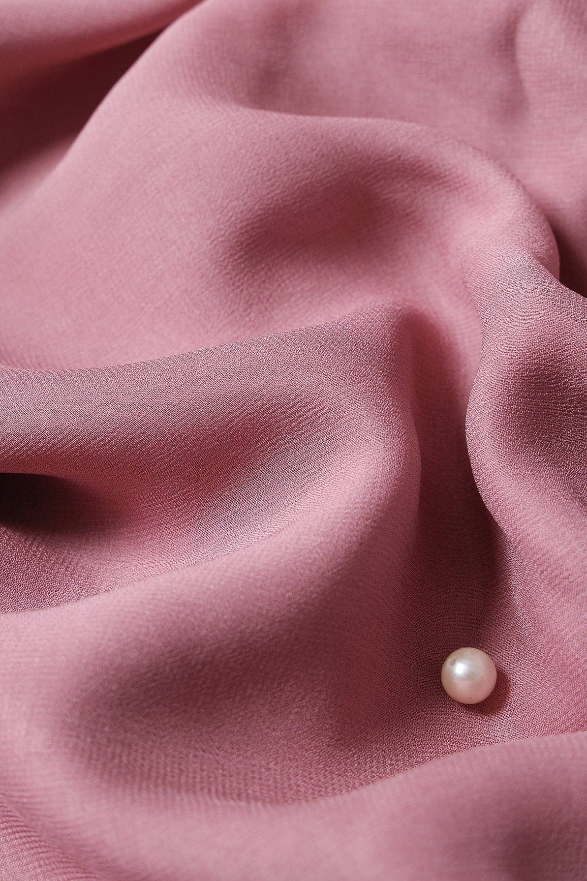 doeraa Plain Fabrics Thulian Pink Dyed Viscose Georgette Fabric