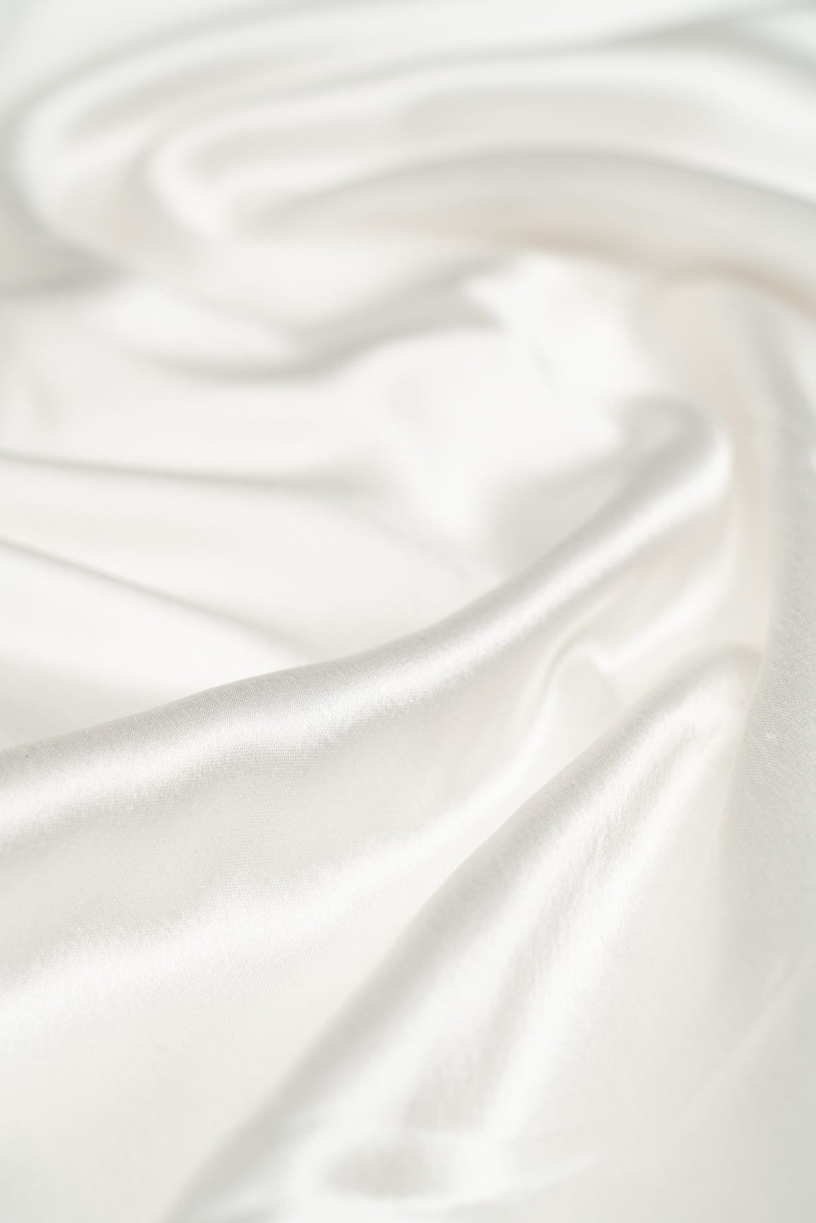 doeraa Plain Fabrics White Dyed Satin