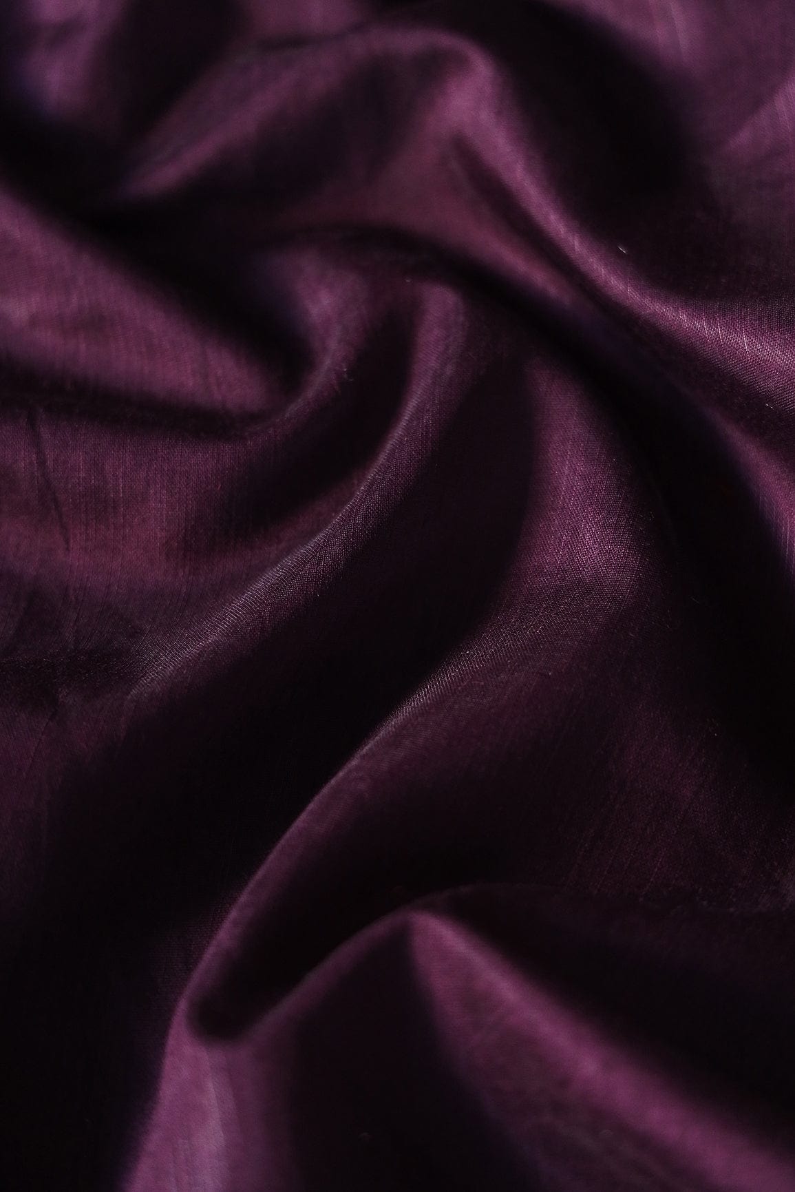 doeraa Plain Fabrics Wine Raw Silk Fabric